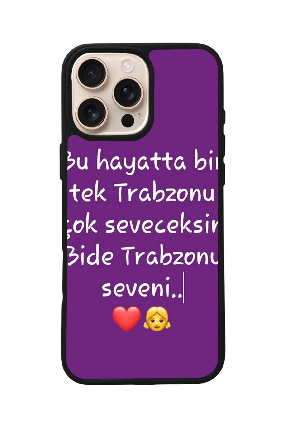 Aksel Kılıf Apple iPhone 16 Pro Uyumlu Baskılı,Mat Siyah,Yumuşak Silikon,Koruyucu,Şok Emici Kapak,Kılıf