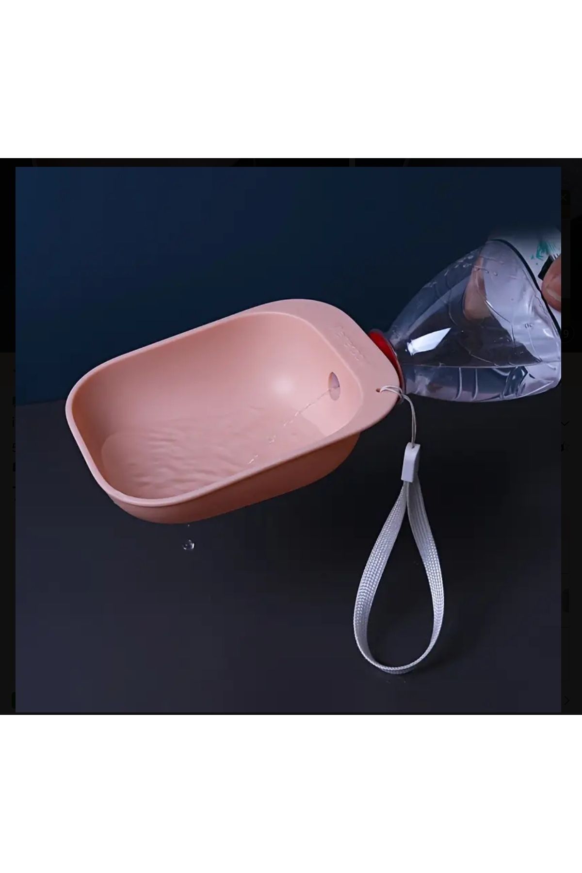 ORGANICYOU NACHANG Taşınabilir Pet Su Kasesi - Dayanıklı Plastik, Ergonomik Kolu & Spout Köpekler ve Kediler