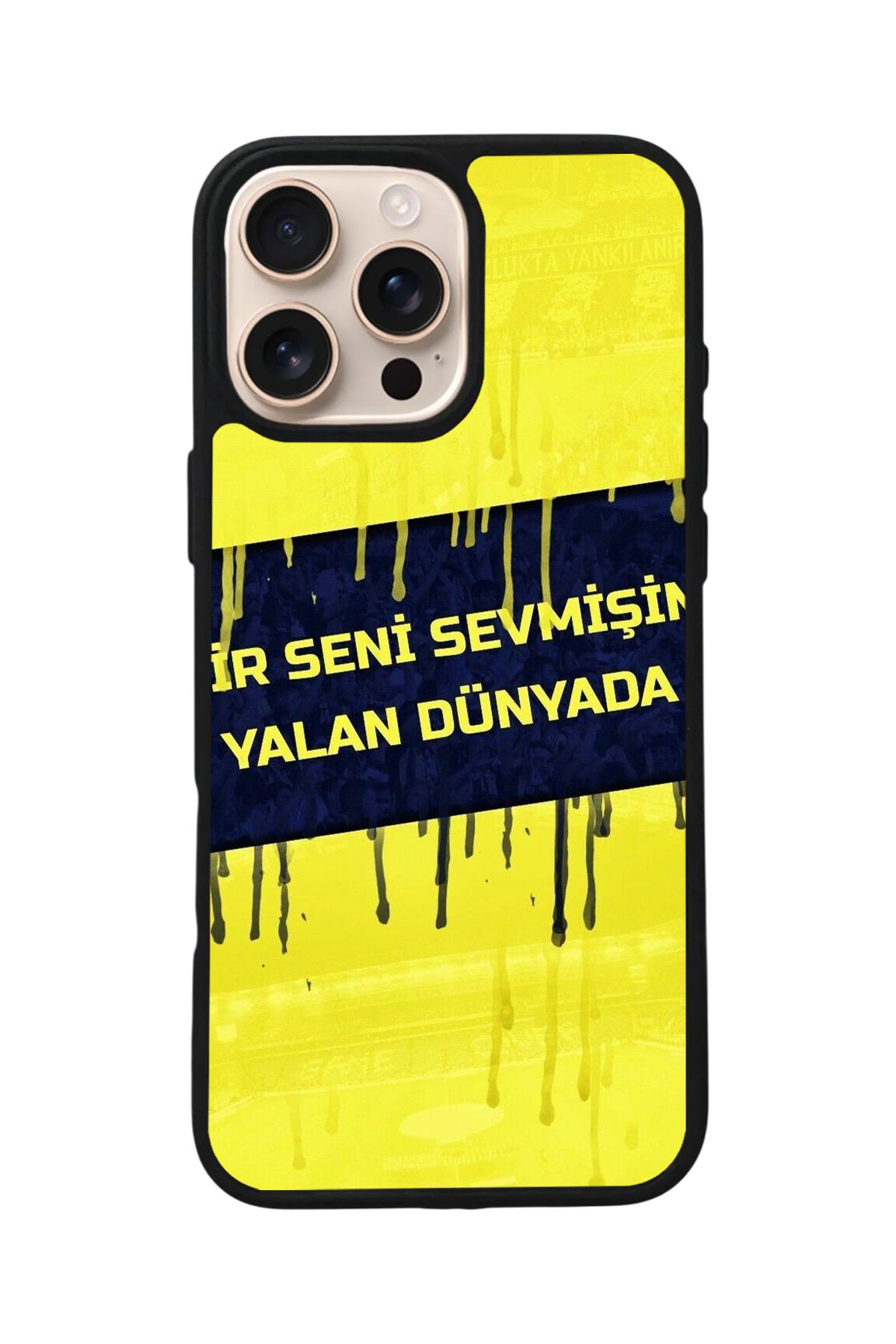 Aksel Kılıf Apple iPhone 16 Pro Max Uyumlu Baskılı,Mat Siyah,Yumuşak Silikon,Koruyucu,Şok Emici Kapak,Kılıf