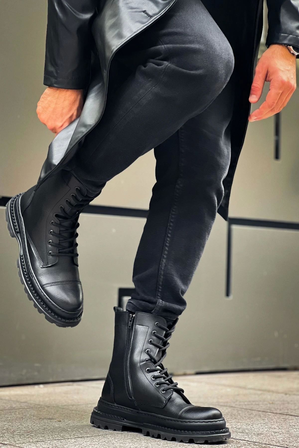 OurStyles CH229 FST Crow Erkek Bot SIYAH