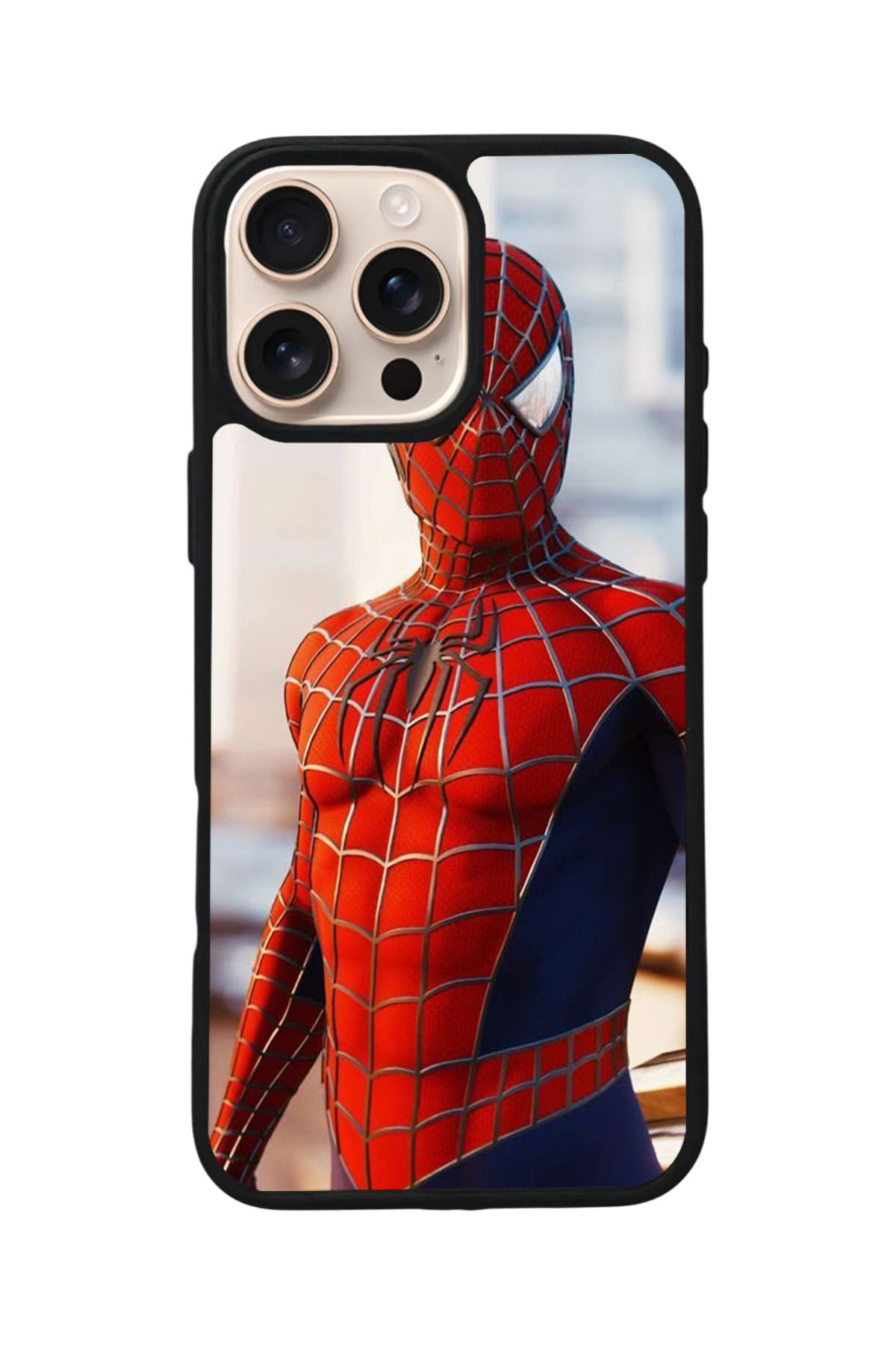 Aksel Kılıf Apple iPhone 15 Pro Uyumlu Baskılı,Mat Siyah,Yumuşak Silikon,Koruyucu,Şok Emici Kapak,Kılıf