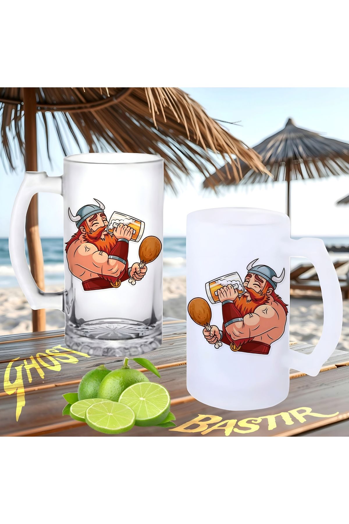 Ghostbusters Vikingler buzlu ya da buzsuz bira bardağı