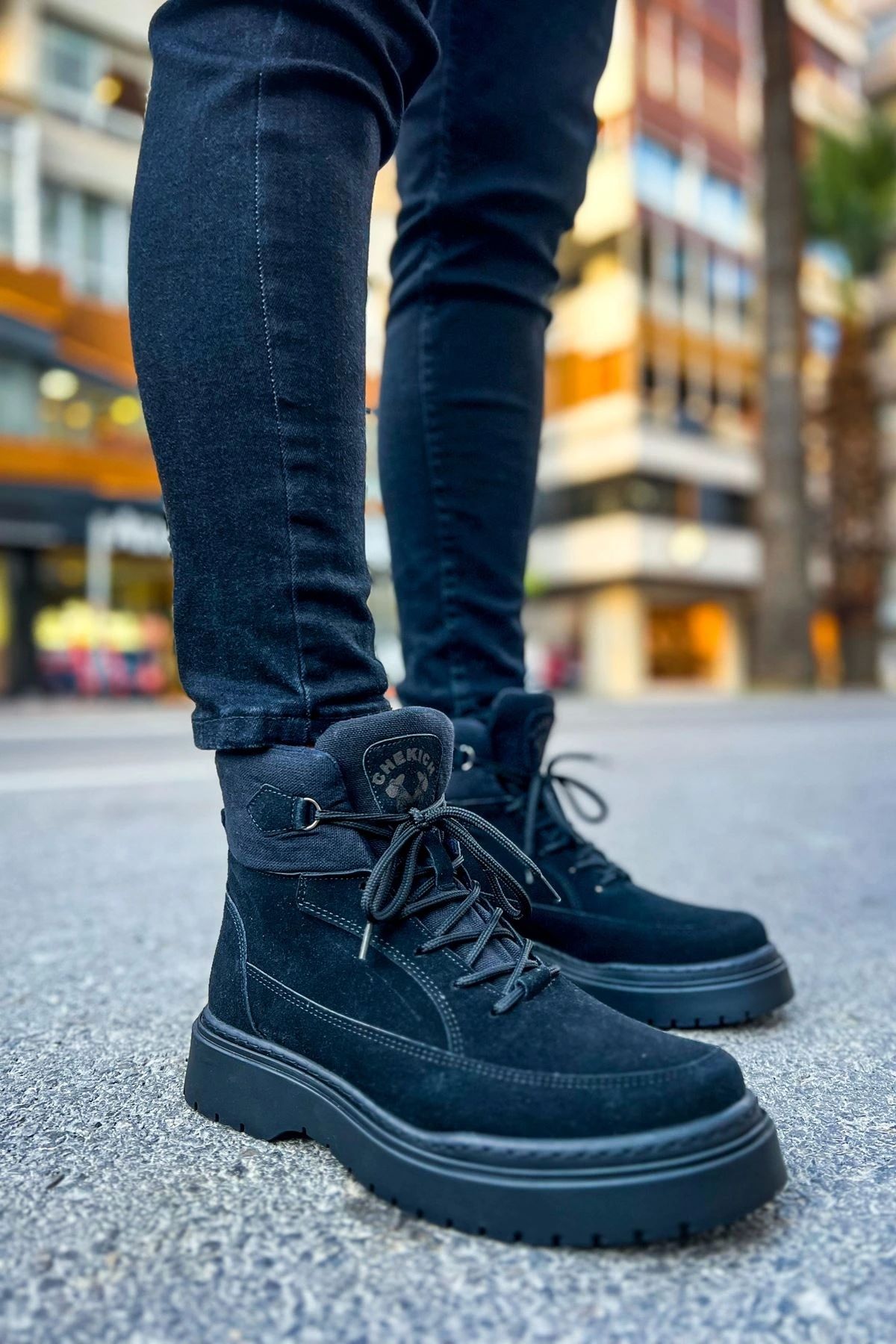 OurStyles CH225 SRT Impact Erkek Bot SIYAH