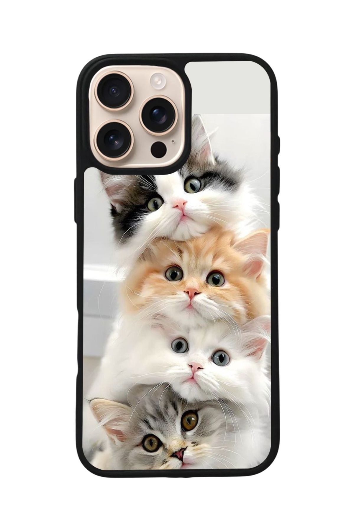 Aksel Kılıf Apple iPhone 15 Pro Max Uyumlu Baskılı,Mat Siyah,Yumuşak Silikon,Koruyucu,Şok Emici Kapak,Kılıf