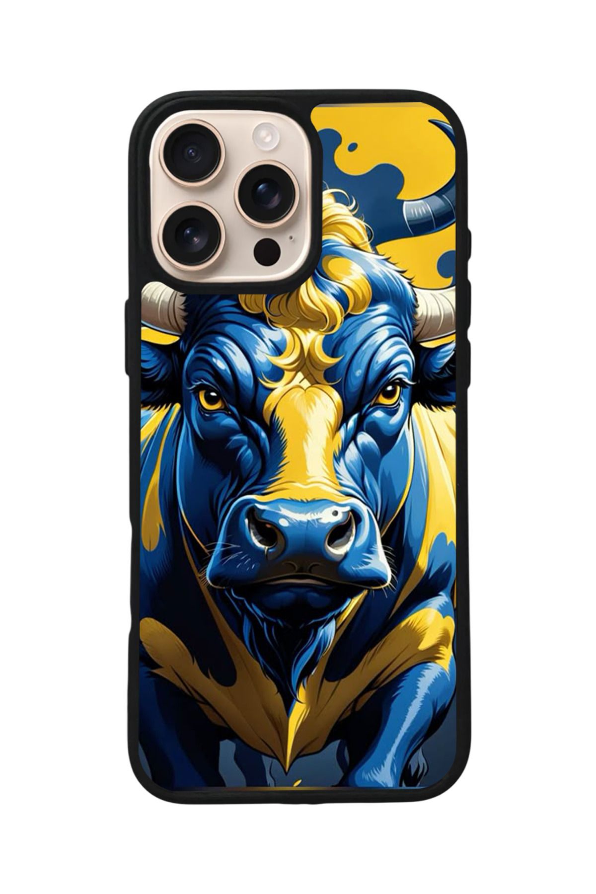 Aksel Kılıf Apple iPhone 16 Pro Uyumlu Baskılı,Mat Siyah,Yumuşak Silikon,Koruyucu,Şok Emici Kapak,Kılıf