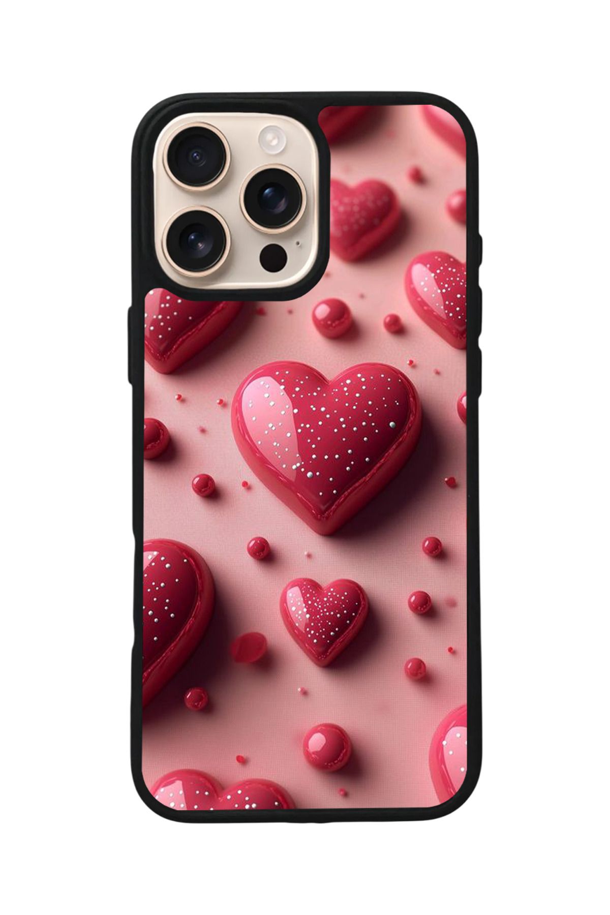 Aksel Kılıf Apple iPhone 15 Pro Uyumlu Baskılı,Mat Siyah,Yumuşak Silikon,Koruyucu,Şok Emici Kapak,Kılıf