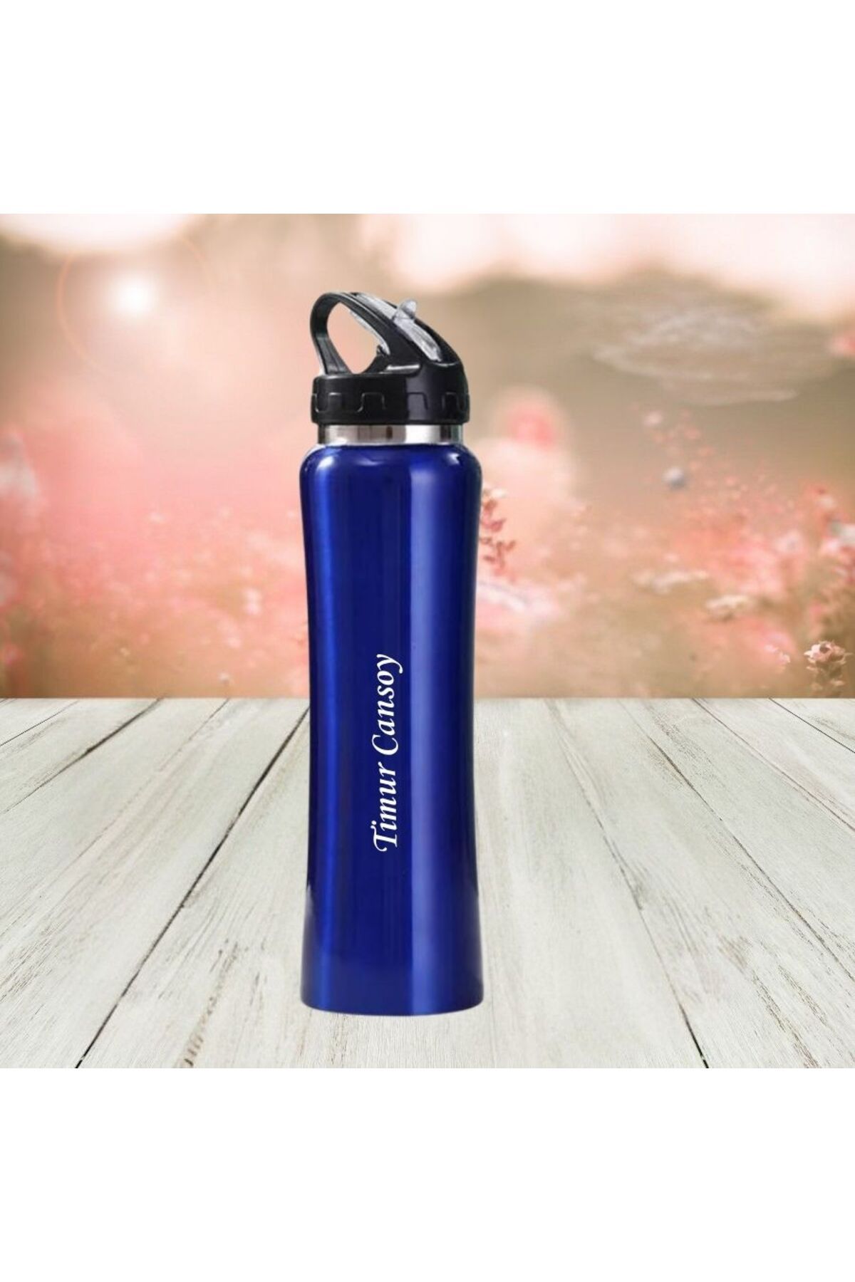 HediyesiBizden KİŞİYE ÖZEL İSİM BASKILI EMZİKLİ PASLANMAZ ÇELİK TERMOS 500 ML