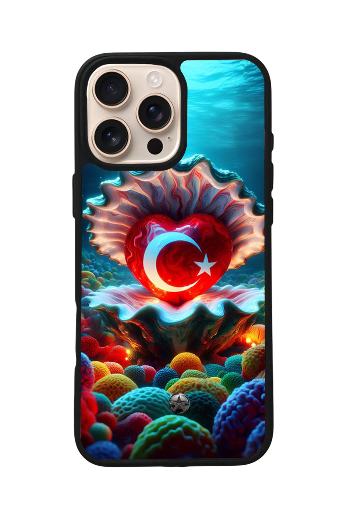 Aksel Kılıf Apple iPhone 15 Pro Max Uyumlu Baskılı,Mat Siyah,Yumuşak Silikon,Koruyucu,Şok Emici Kapak,Kılıf