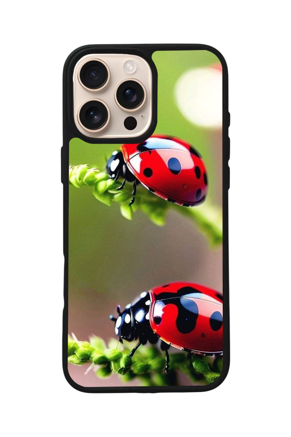 Aksel Kılıf Apple iPhone 16 Pro Uyumlu Baskılı,Mat Siyah,Yumuşak Silikon,Koruyucu,Şok Emici Kapak,Kılıf