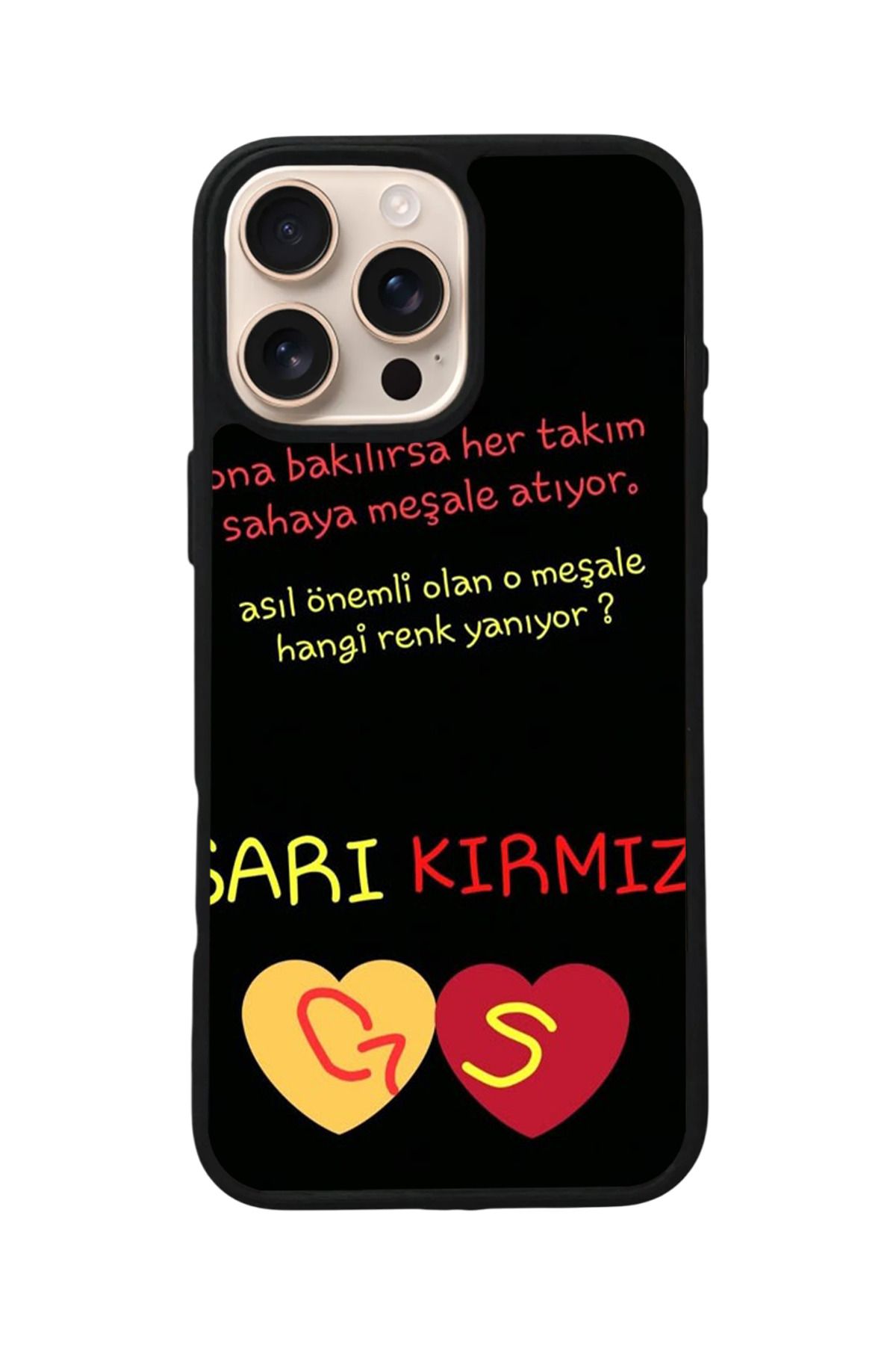 Aksel Kılıf Apple iPhone 16 Pro Max Uyumlu Baskılı,Mat Siyah,Yumuşak Silikon,Koruyucu,Şok Emici Kapak,Kılıf