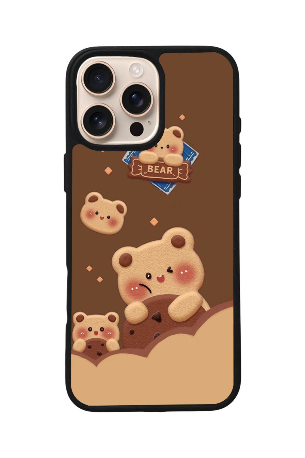 Aksel Kılıf Apple iPhone 15 Pro Max Uyumlu Baskılı,Mat Siyah,Yumuşak Silikon,Koruyucu,Şok Emici Kapak,Kılıf