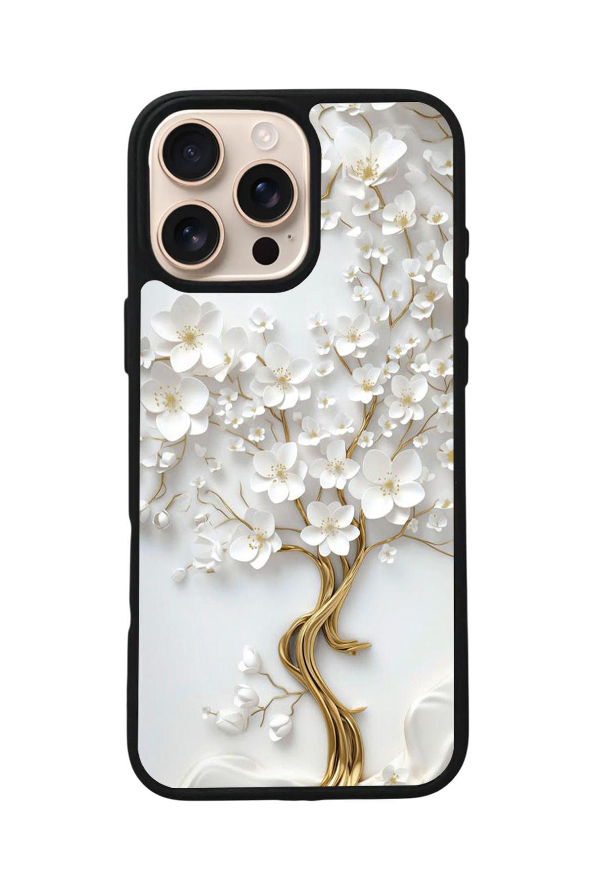 Aksel Kılıf Apple iPhone 16 Pro Max Uyumlu Baskılı,Mat Siyah,Yumuşak Silikon,Koruyucu,Şok Emici Kapak,Kılıf