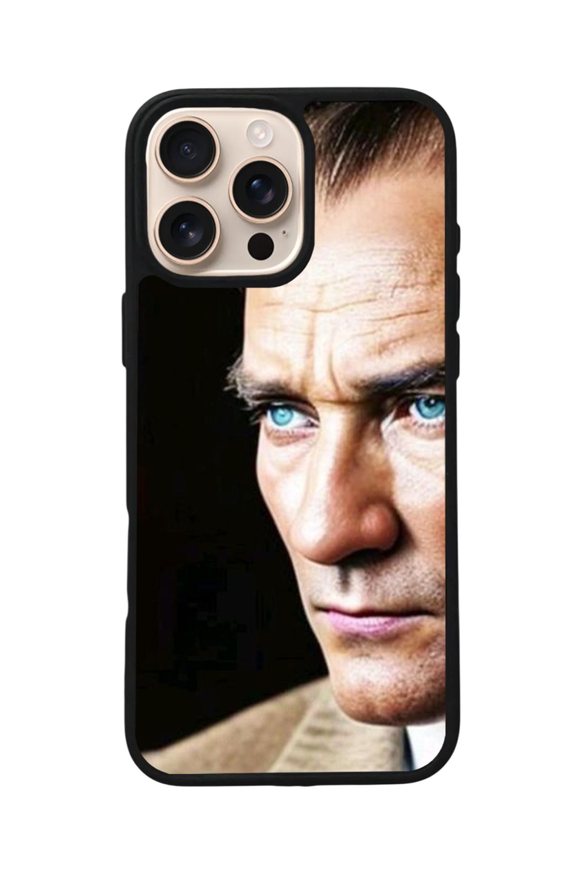 Aksel Kılıf Apple iPhone 15 Pro Uyumlu Baskılı,Mat Siyah,Yumuşak Silikon,Koruyucu,Şok Emici Kapak,Kılıf