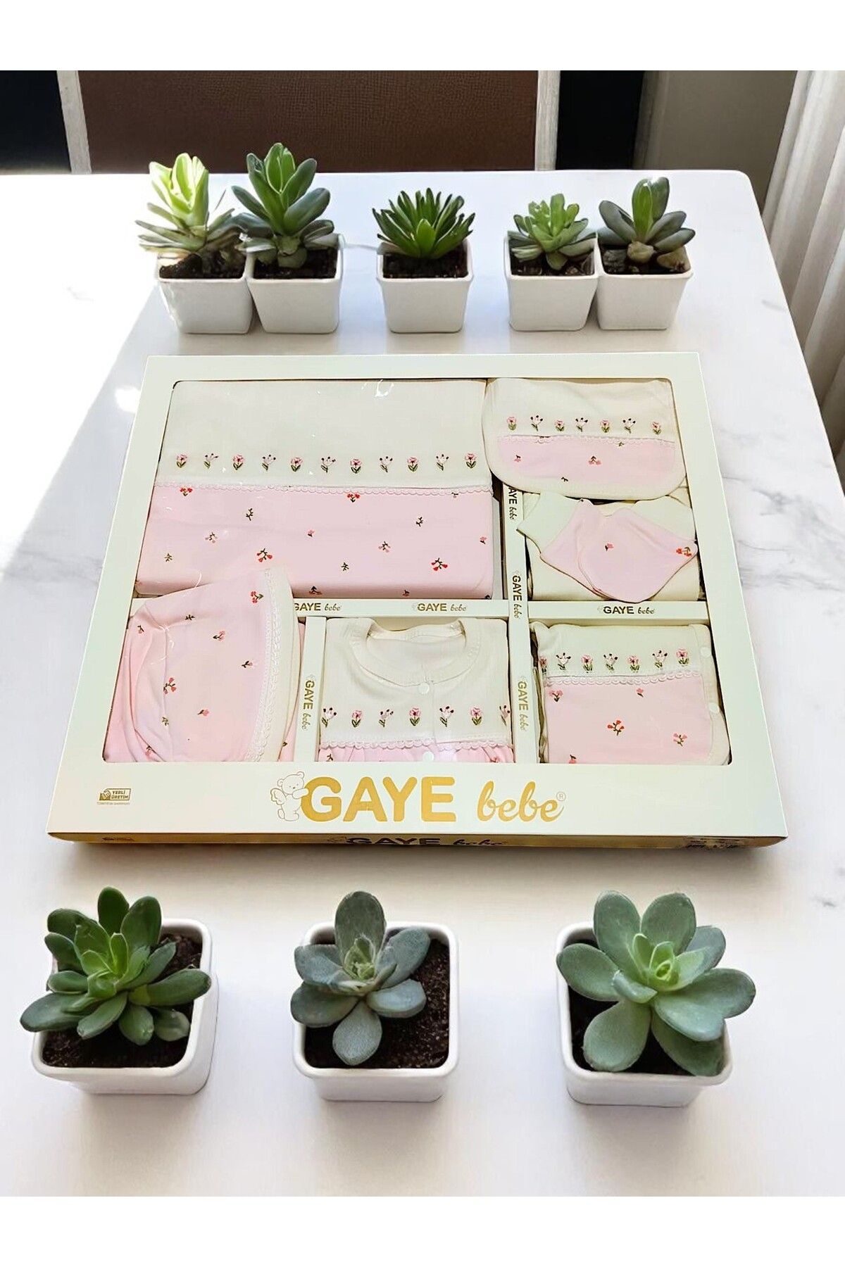 MİLAYS LİFE HOME COLLECTİON GAYE BEBE KIZ 0-3 AY ÇİÇEKLİ 10LU SET