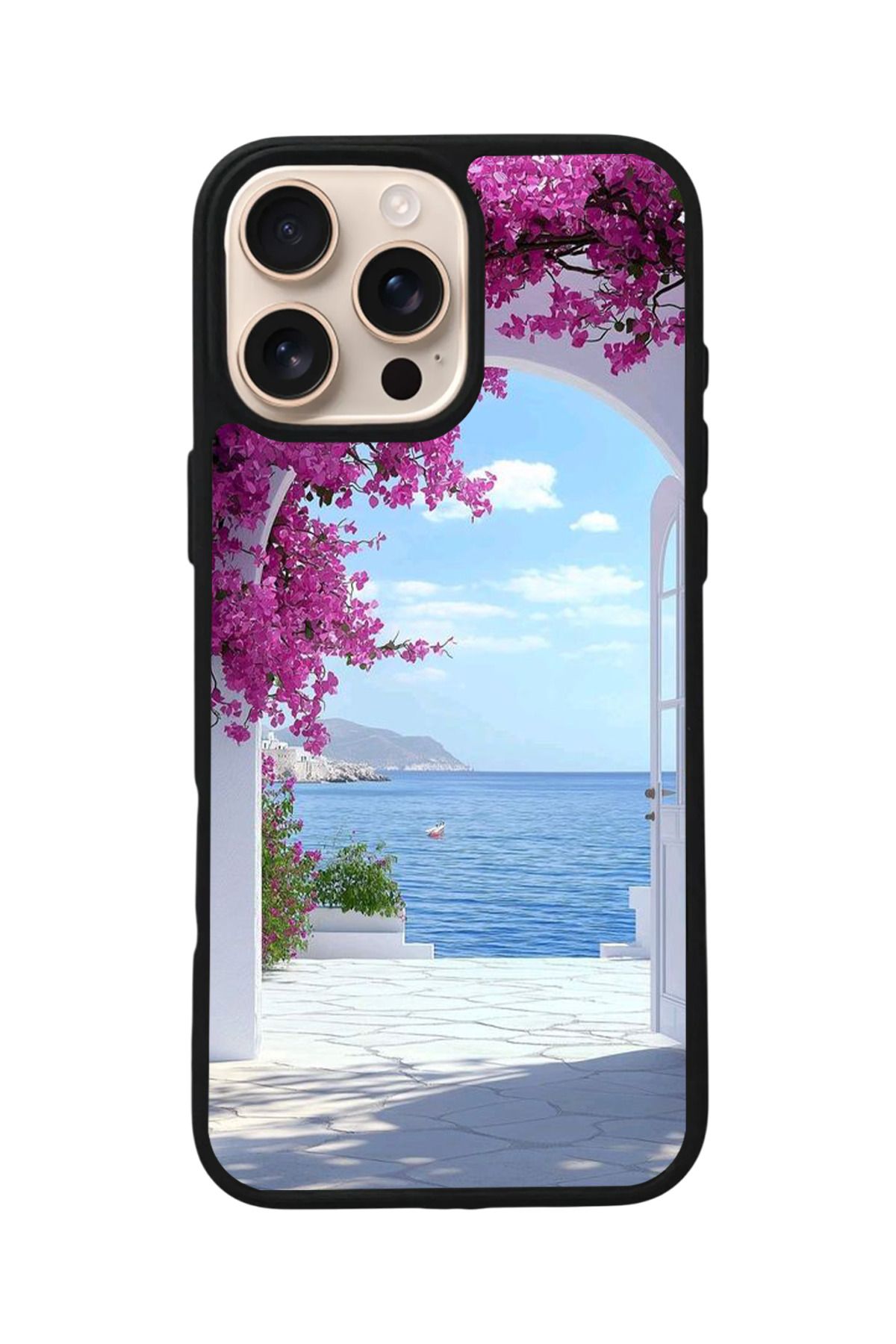 Aksel Kılıf Apple iPhone 15 Pro Max Uyumlu Baskılı,Mat Siyah,Yumuşak Silikon,Koruyucu,Şok Emici Kapak,Kılıf