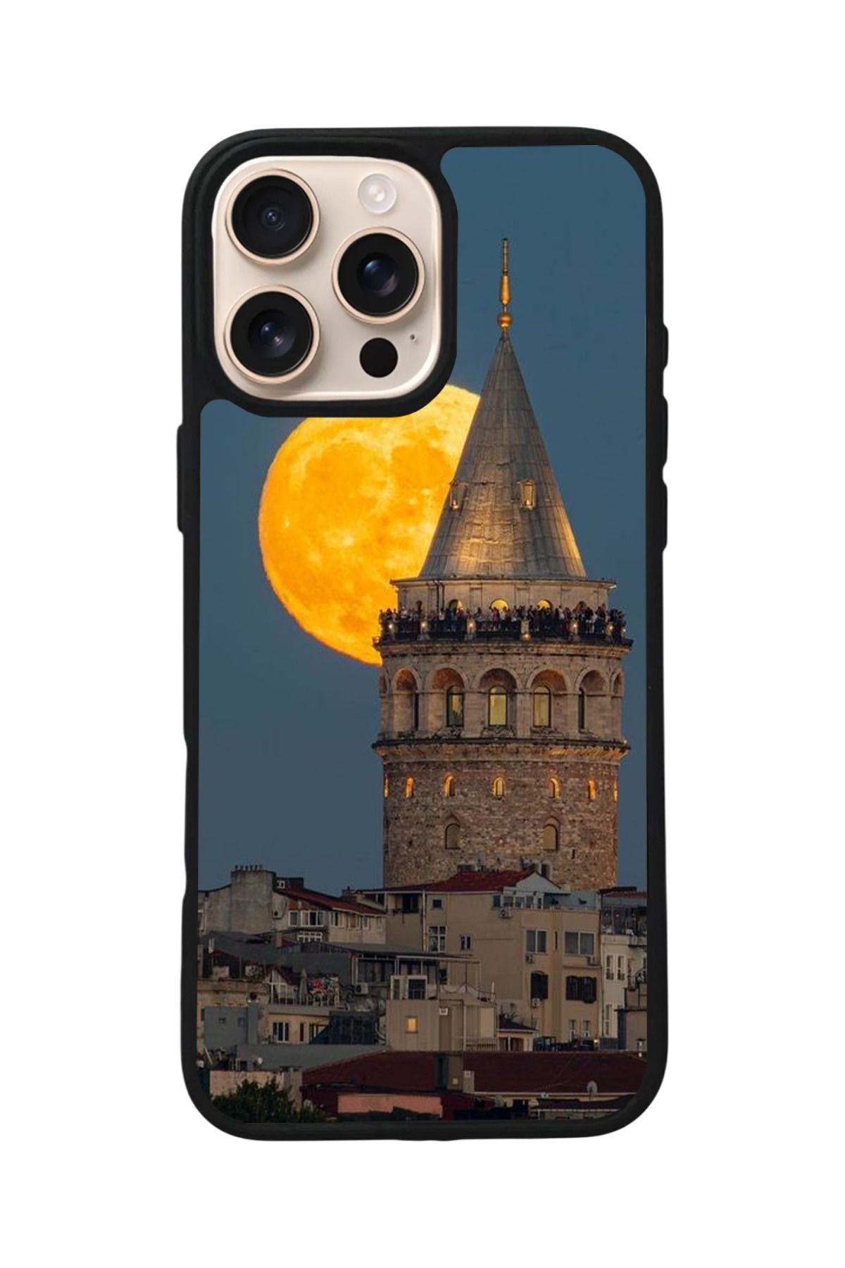 Aksel Kılıf Apple iPhone 14 Pro Uyumlu Baskılı,Mat Siyah,Yumuşak Silikon,Koruyucu,Şok Emici Kapak,Kılıf
