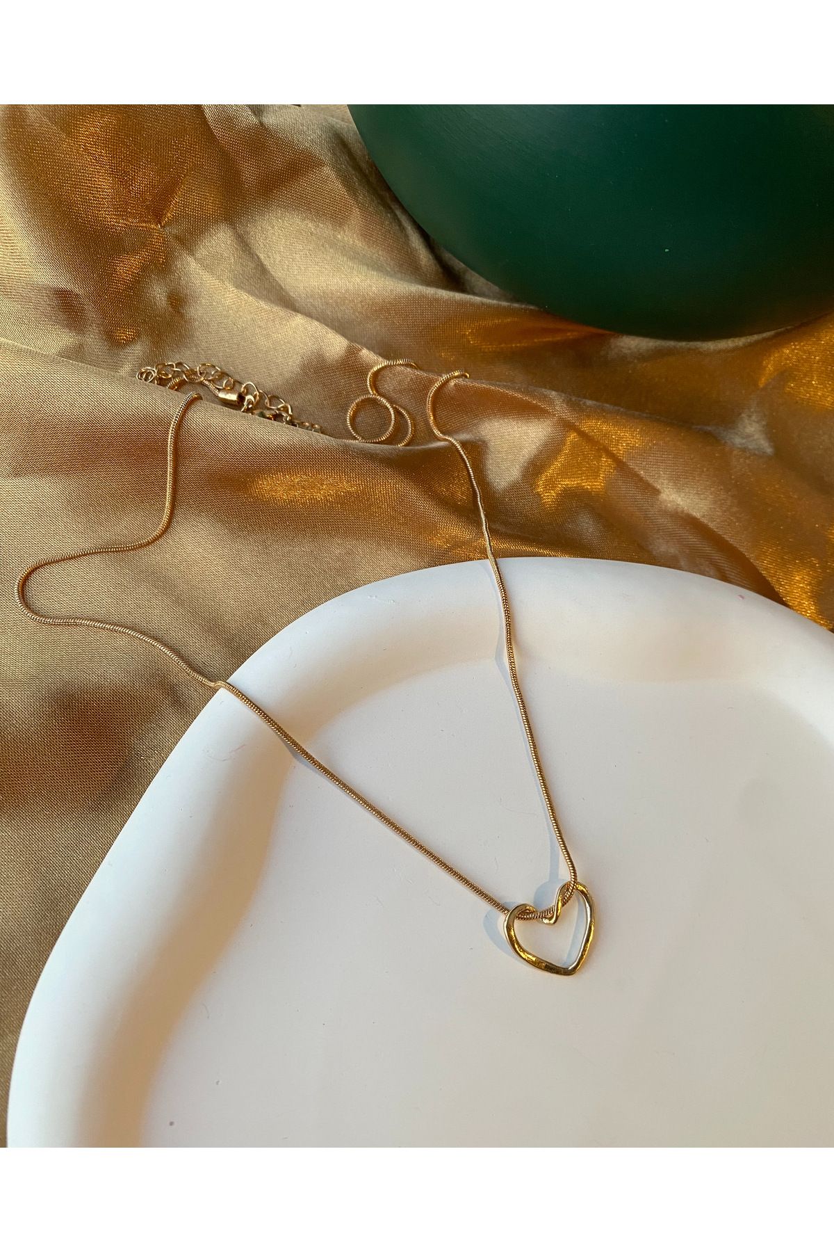 FASHİON JEWELRY Kalp Gold Kolye