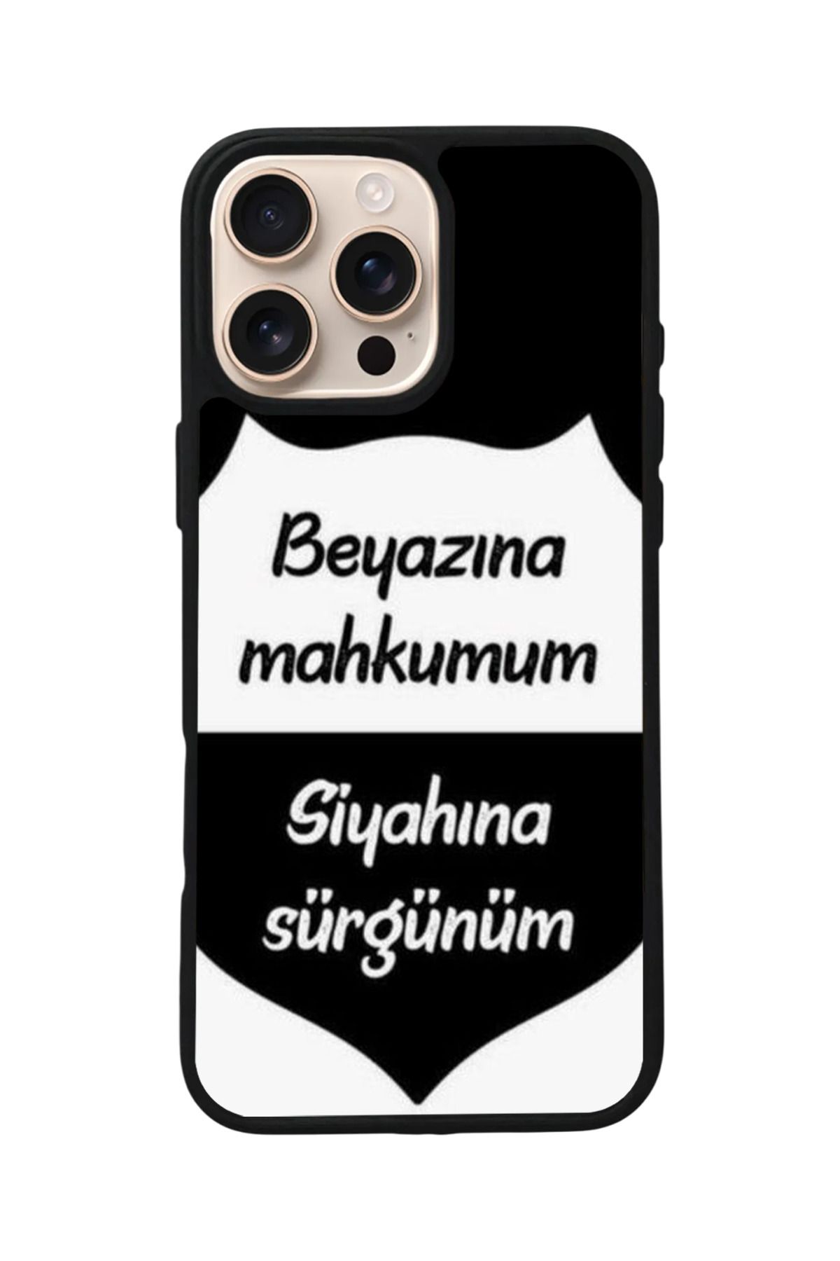 Aksel Kılıf Apple iPhone 15 Pro Max Uyumlu Baskılı,Mat Siyah,Yumuşak Silikon,Koruyucu,Şok Emici Kapak,Kılıf