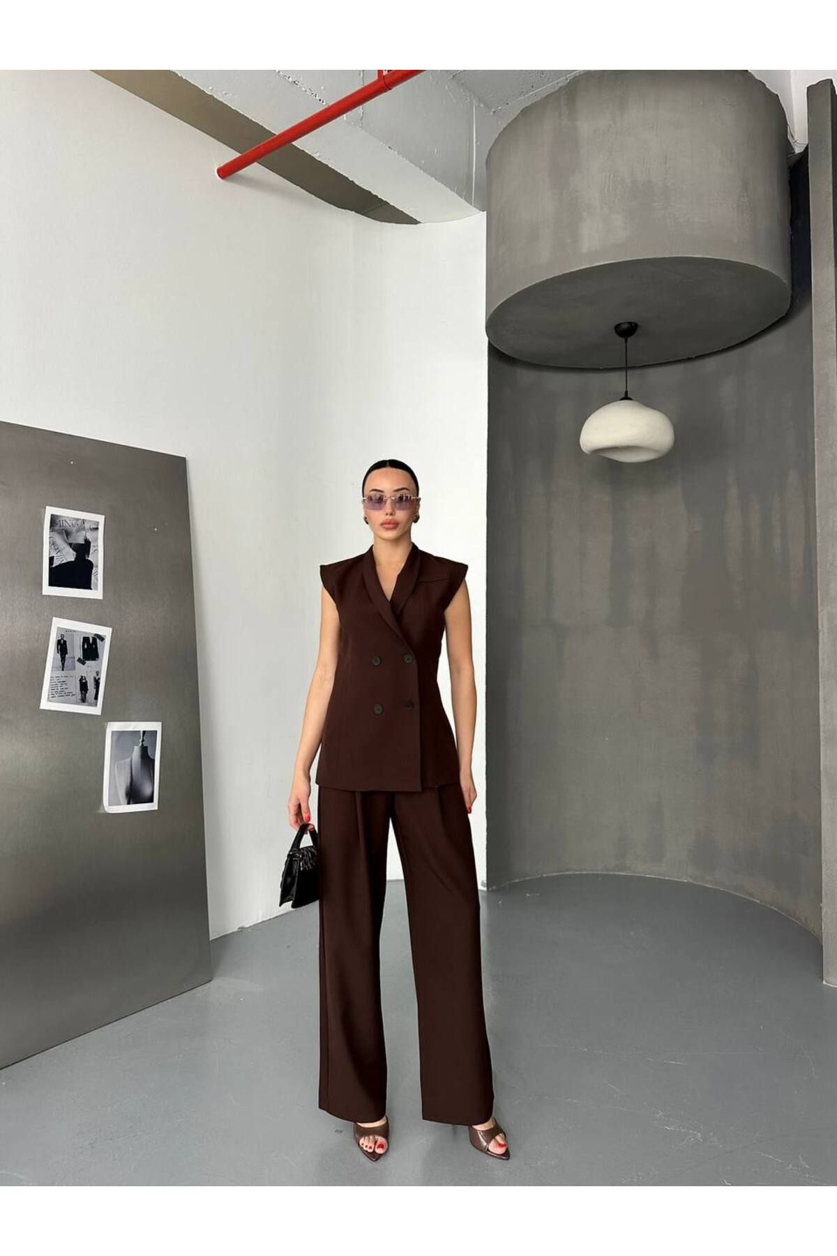 Hotfashion CECİLİA YELEK PANTOLON TAKIM