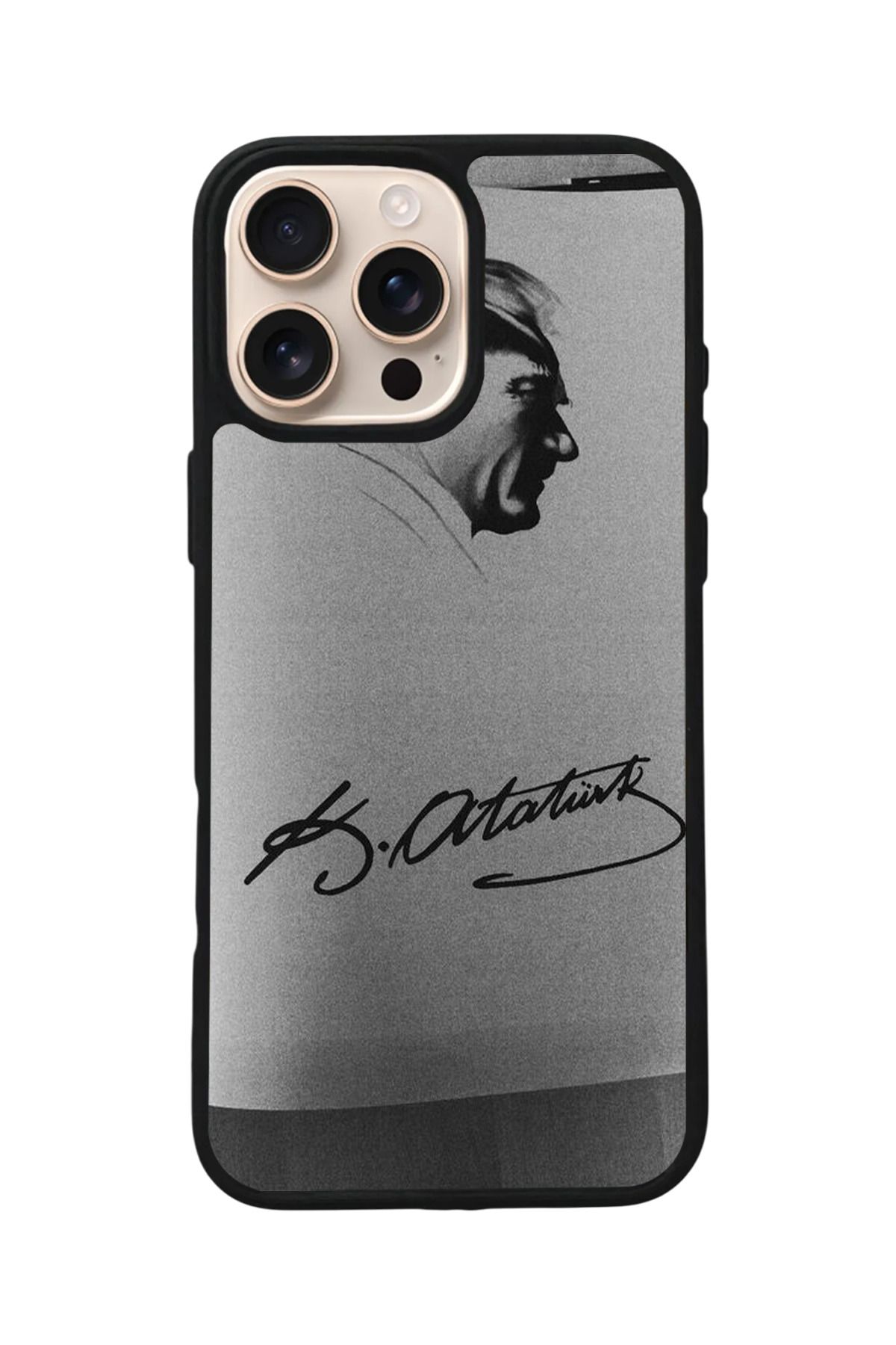 Aksel Kılıf Apple iPhone 15 Pro Max Uyumlu Baskılı,Mat Siyah,Yumuşak Silikon,Koruyucu,Şok Emici Kapak,Kılıf