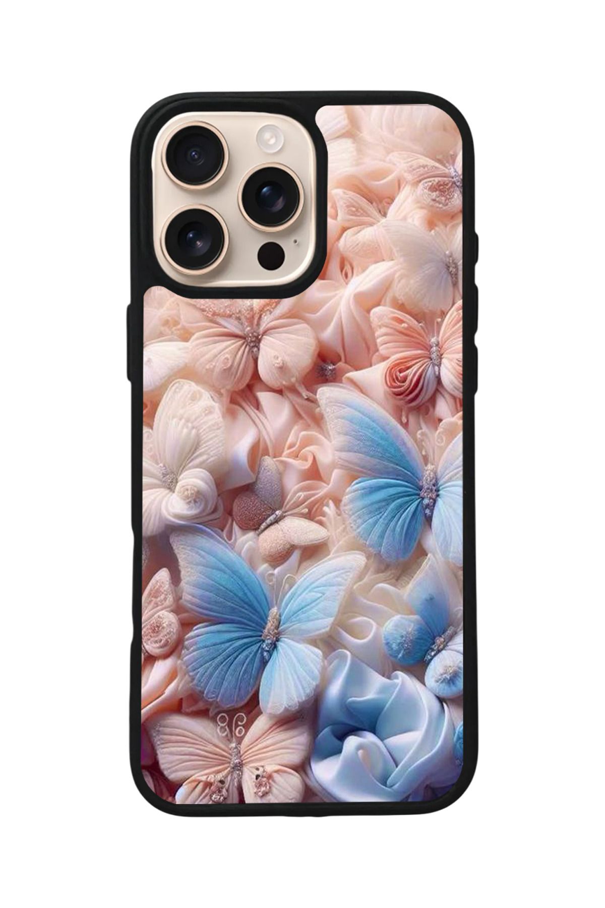 Aksel Kılıf Apple iPhone 14 Pro Max Uyumlu Baskılı,Mat Siyah,Yumuşak Silikon,Koruyucu,Şok Emici Kapak,Kılıf