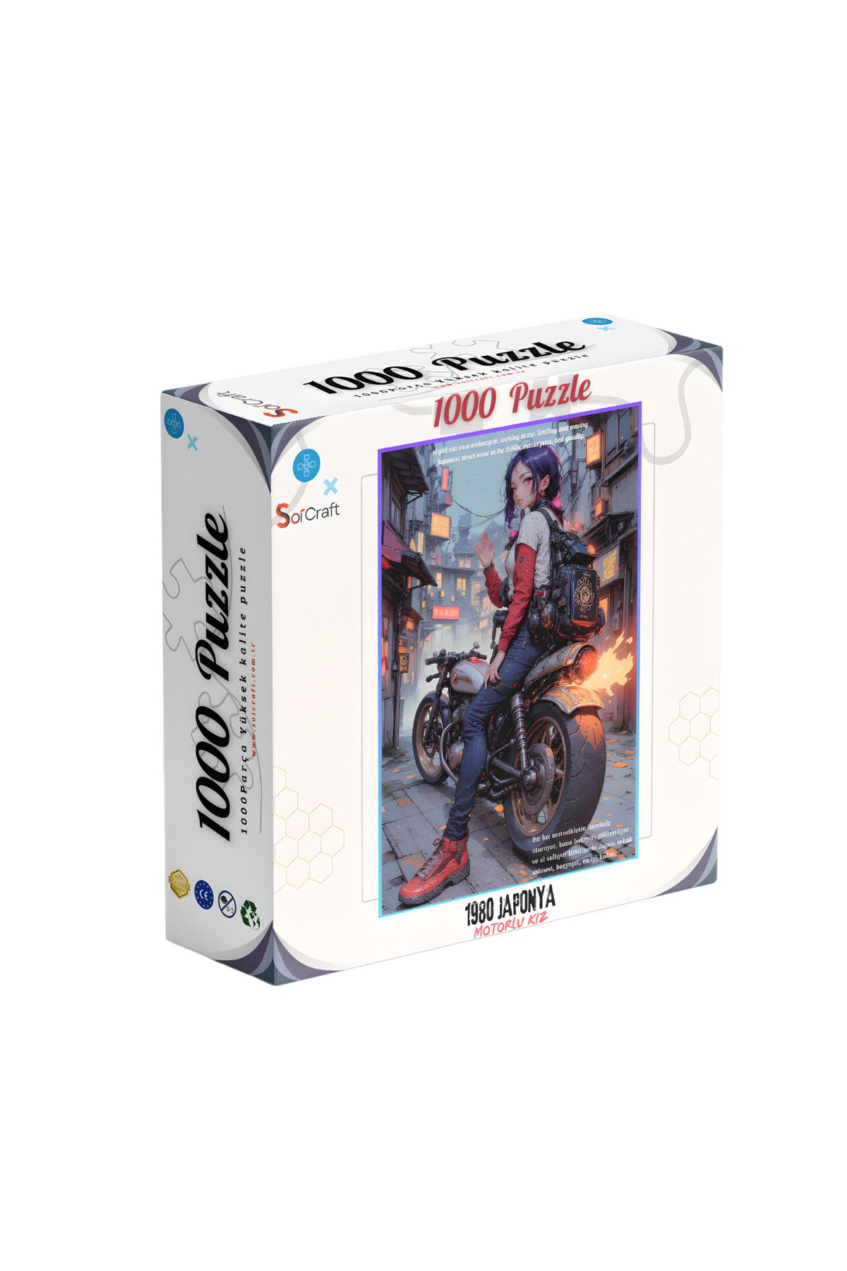 Soi Craft 1000 Parça Puzzle 1980 Japonya Motorlu Kız