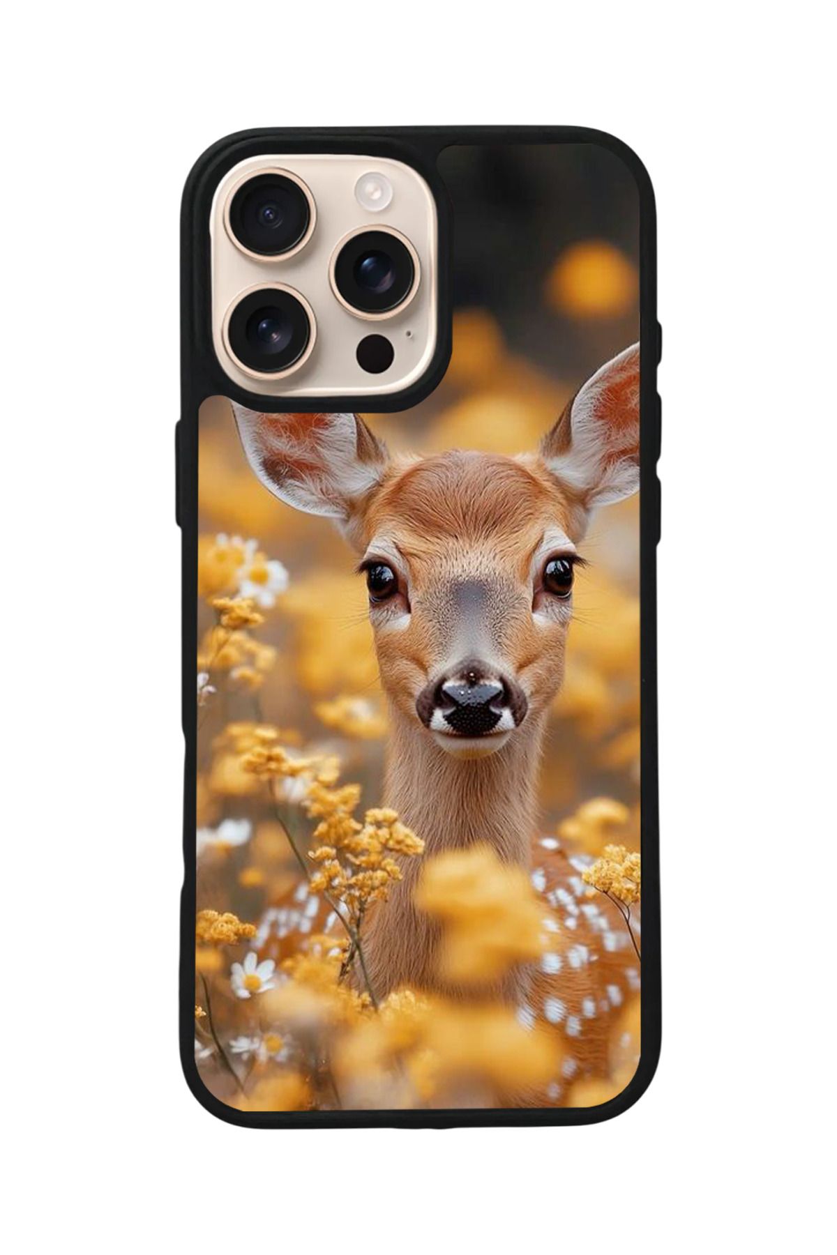 Aksel Kılıf Apple iPhone 16 Pro Uyumlu Baskılı,Mat Siyah,Yumuşak Silikon,Koruyucu,Şok Emici Kapak,Kılıf
