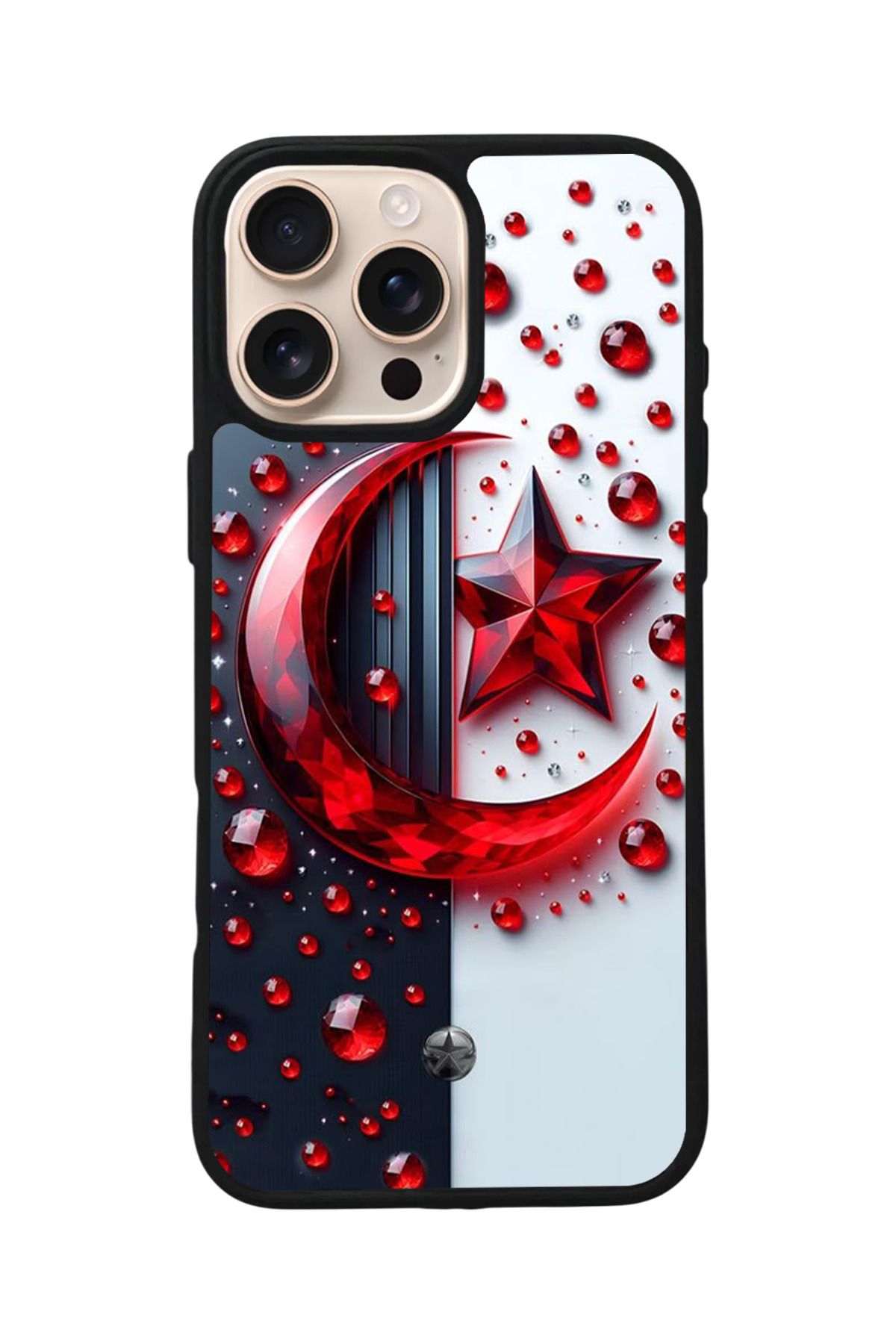 Aksel Kılıf Apple iPhone 15 Pro Uyumlu Baskılı,Mat Siyah,Yumuşak Silikon,Koruyucu,Şok Emici Kapak,Kılıf