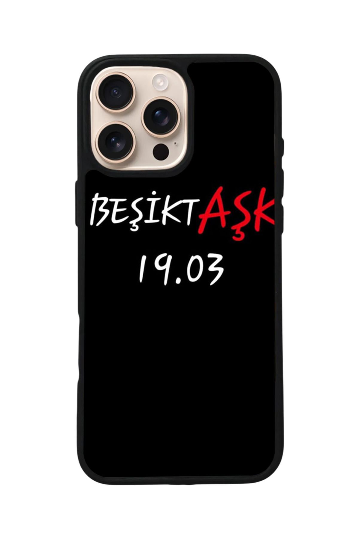 Aksel Kılıf Apple iPhone 16 Pro Uyumlu Baskılı,Mat Siyah,Yumuşak Silikon,Koruyucu,Şok Emici Kapak,Kılıf