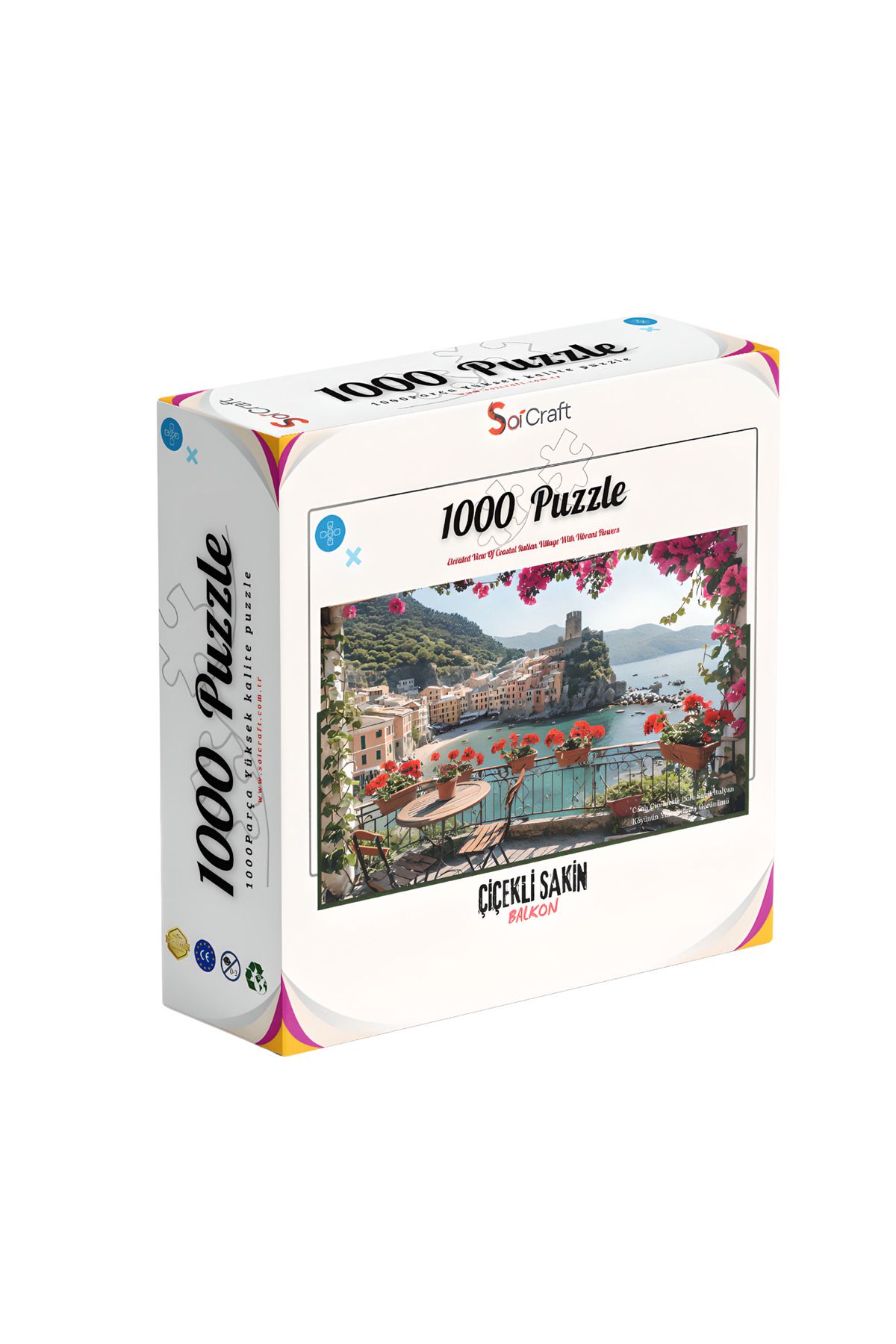 Soi Craft 1000 Parça Puzzle Çiçekli Balkon