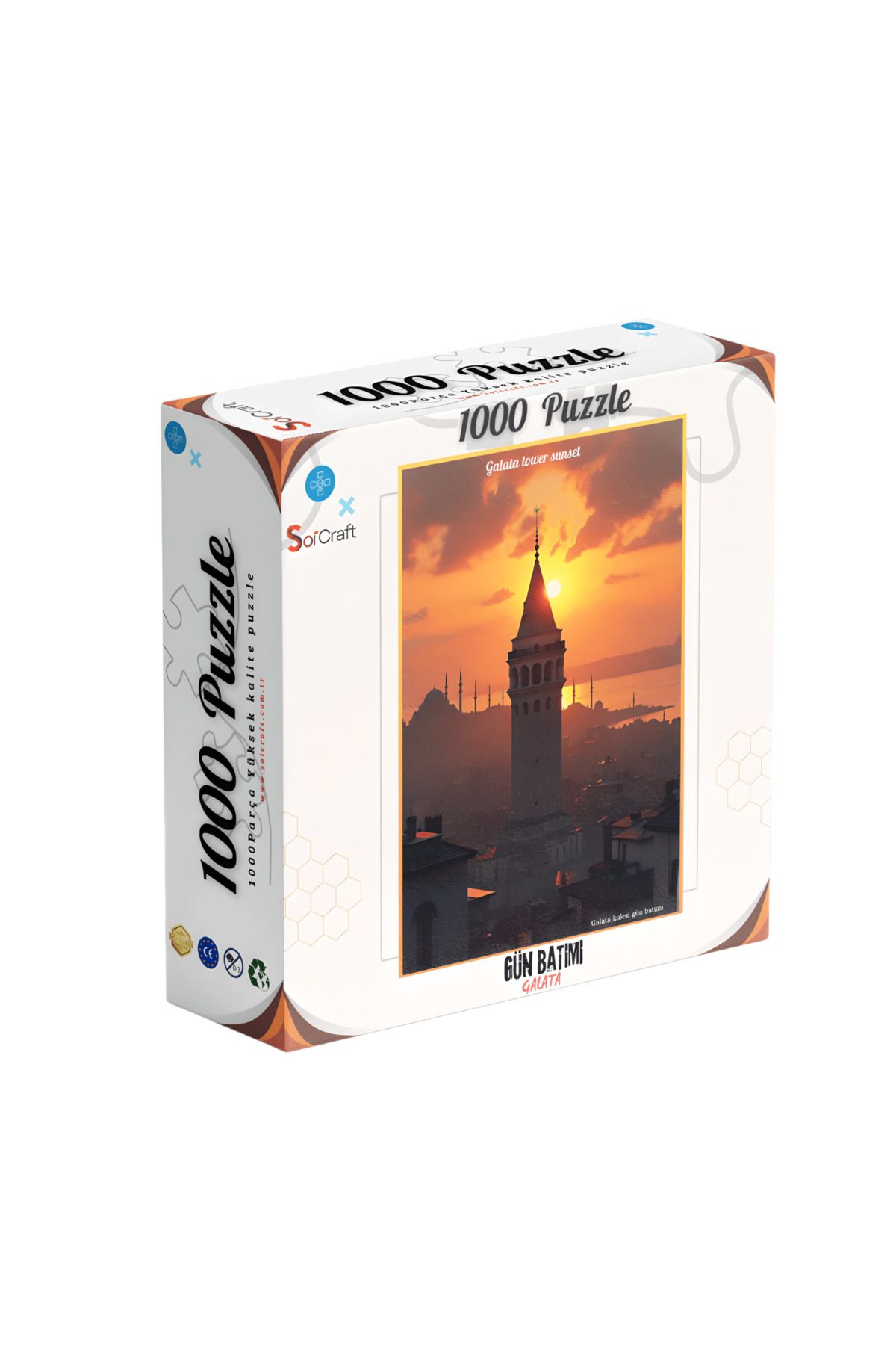 Soi Craft 1000 Parça Puzzle İstanbul Galata Kulesi