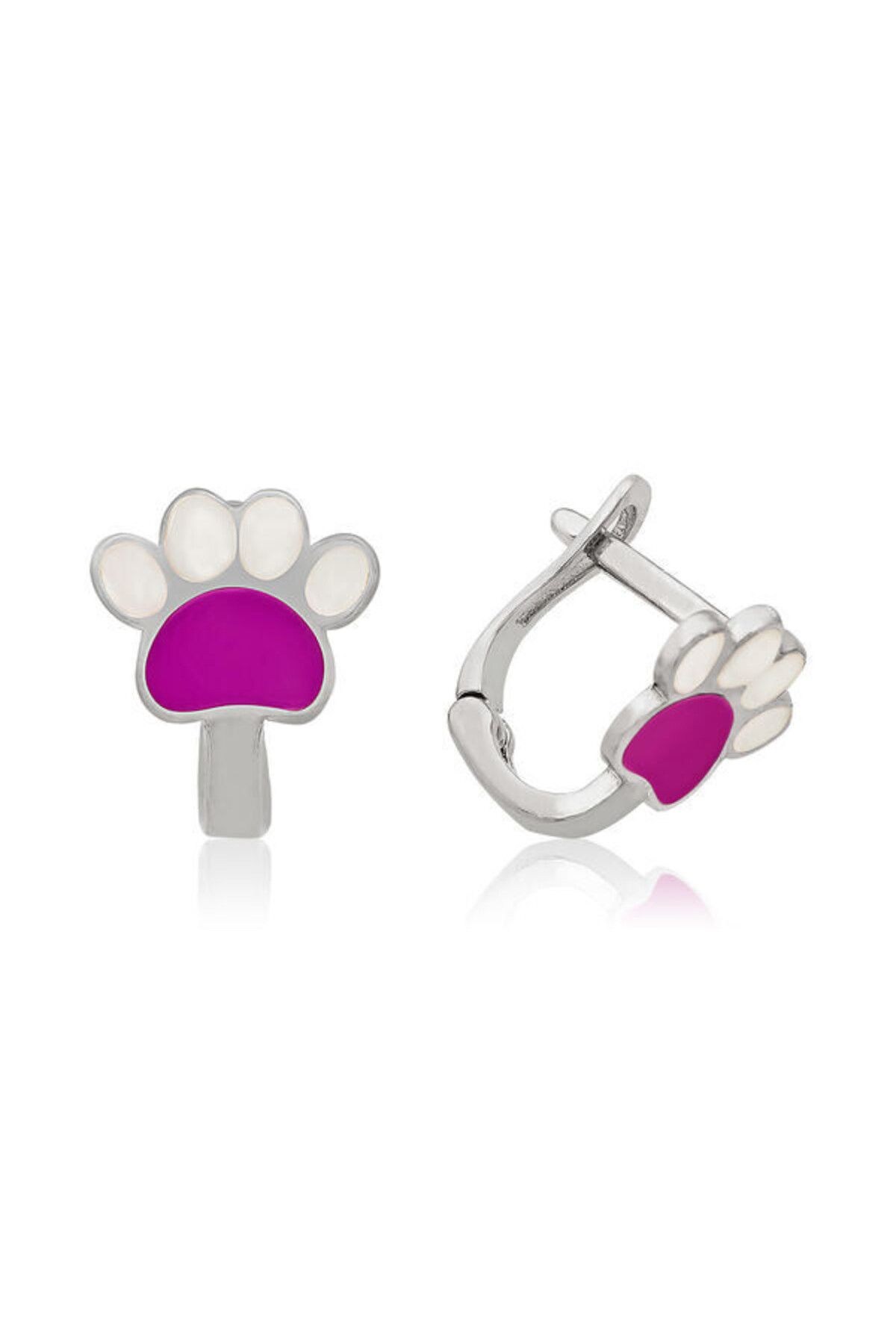 shop Çocuk Erguvan Pati 925 Ayar Gümüş Küpe