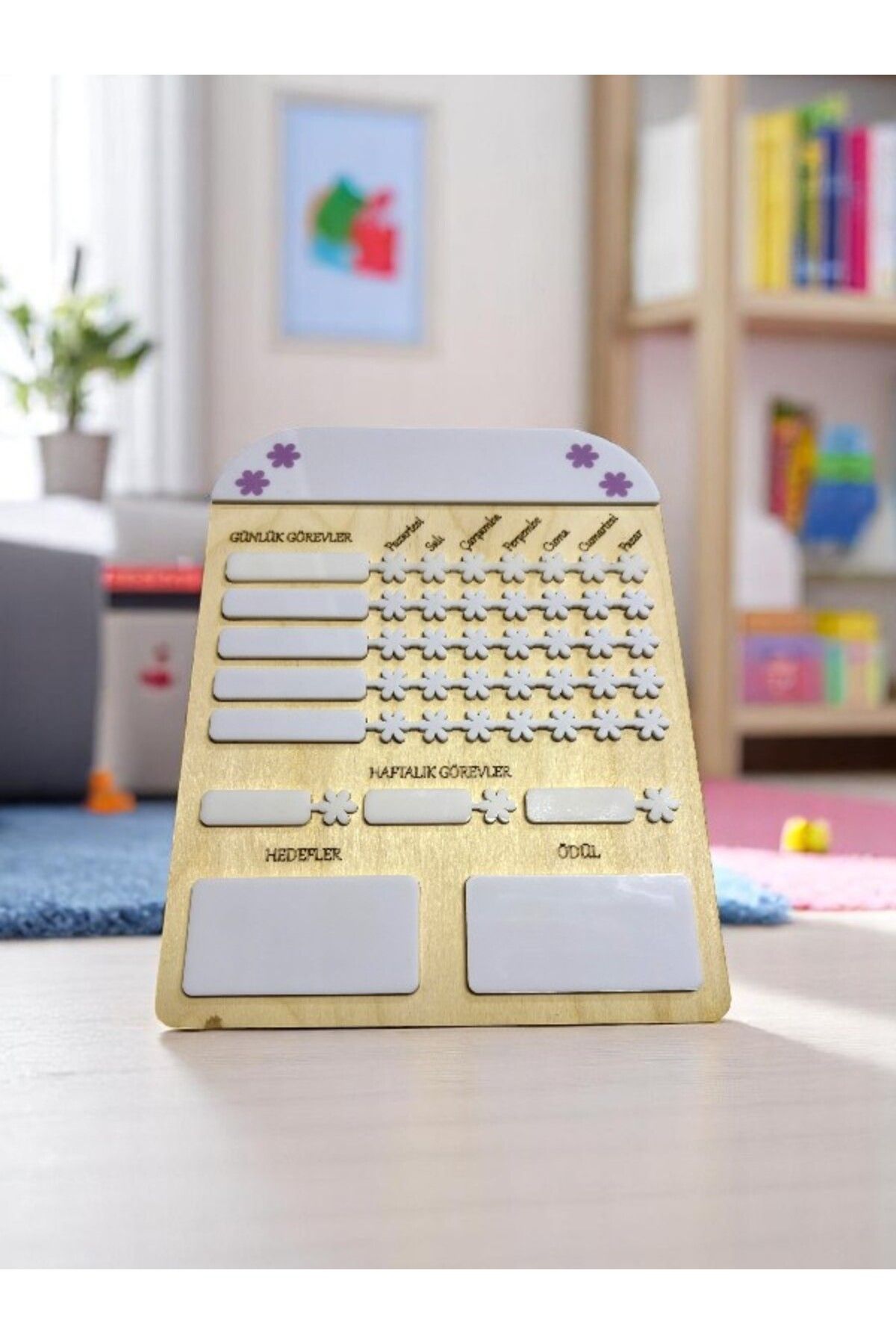 Mind of Toys Alışkanlık Panosu, Çiçeklim, Akrilik Panolu Alışkanlık Kazanım, Sorumluluk Takip Listesi, ToDo List