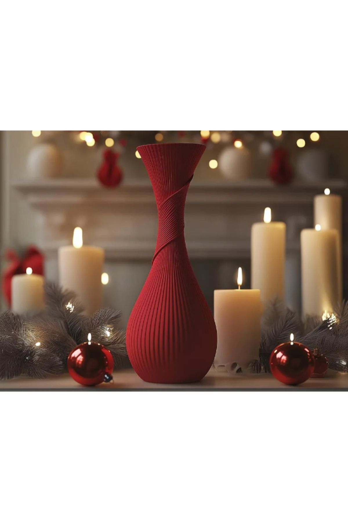 NOMOTHETIC Yuletide Vazo – Sade ve Şık Yılbaşı Dekoru