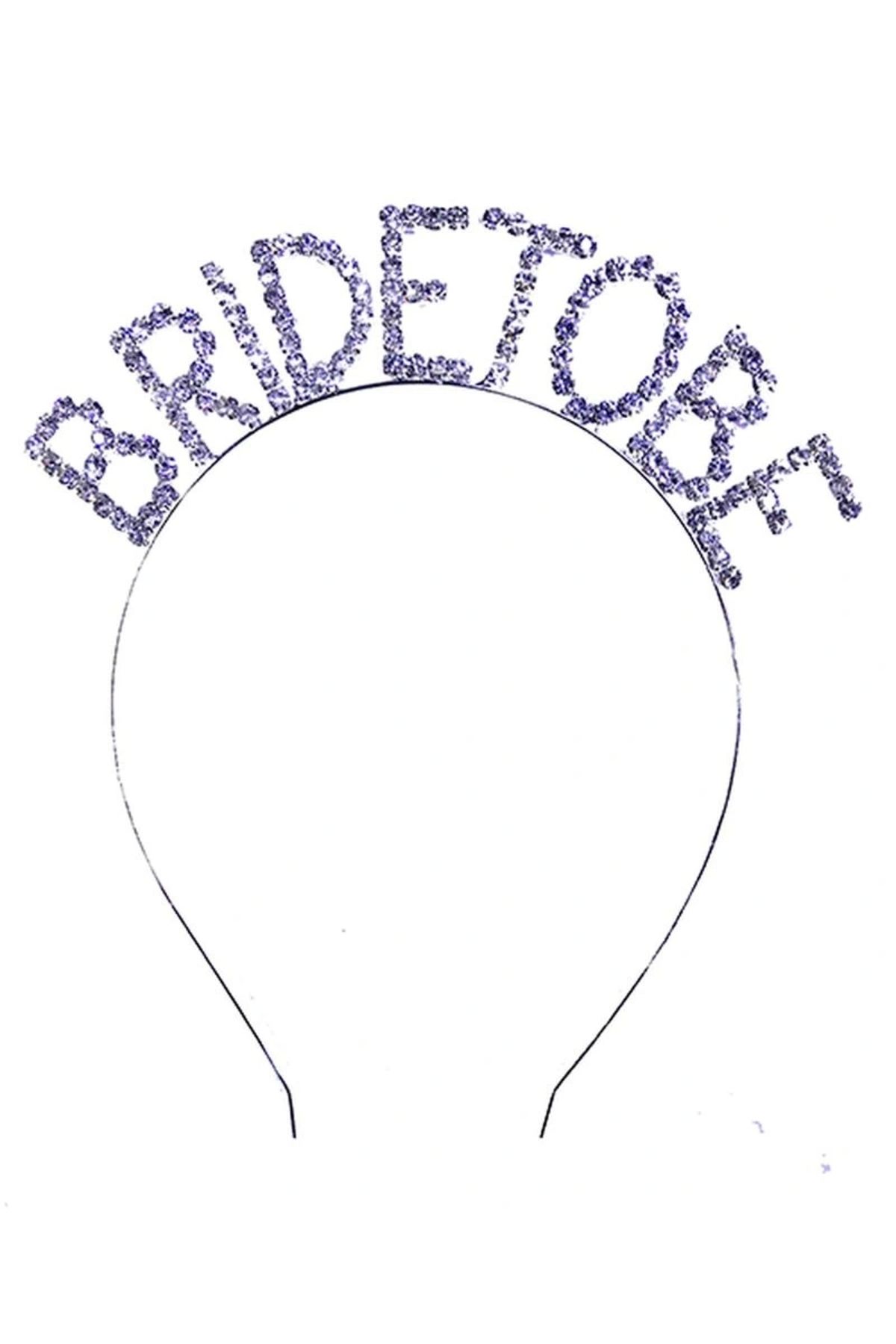 OurStyles Kristal Taşlı Gümüş Renk Bride To Be Gelin Tacı