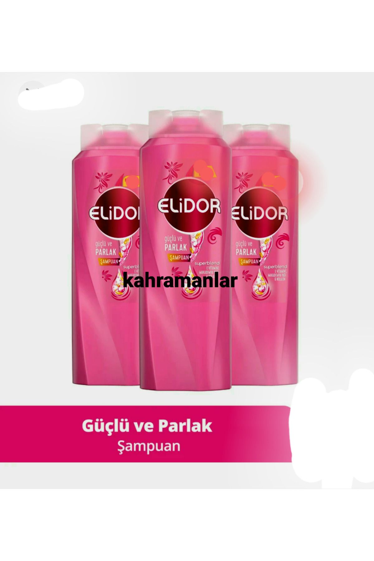 YEŞİLLİ STORE Şampuan güçlü ve parlak 3 adet gönderilicek