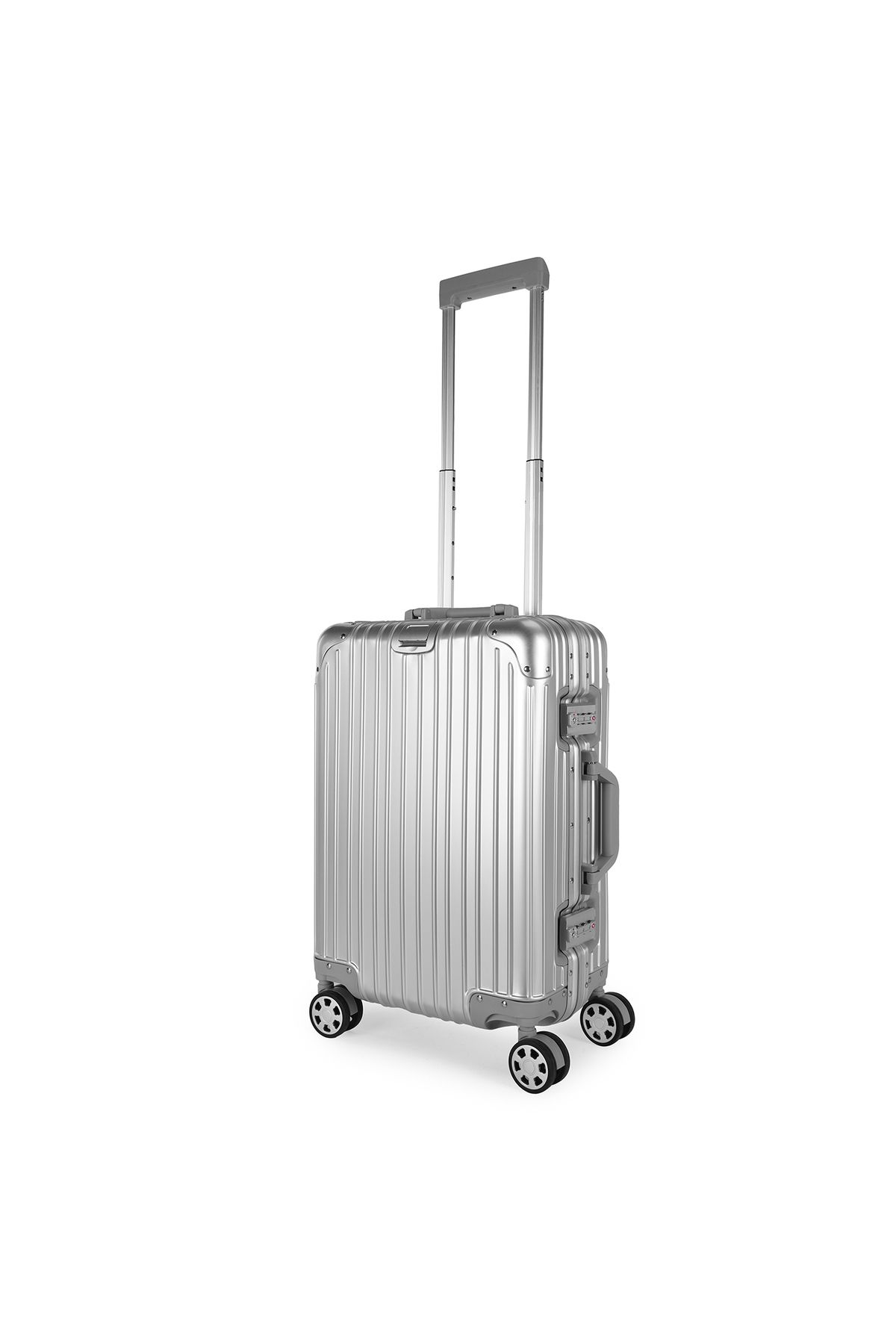 Monat Luggages Monnat Alüminyum Kırılmaz Premium 20 Inç Döner Tekerli Tsa Kilit Orta Boy Valiz Bavul Bavul