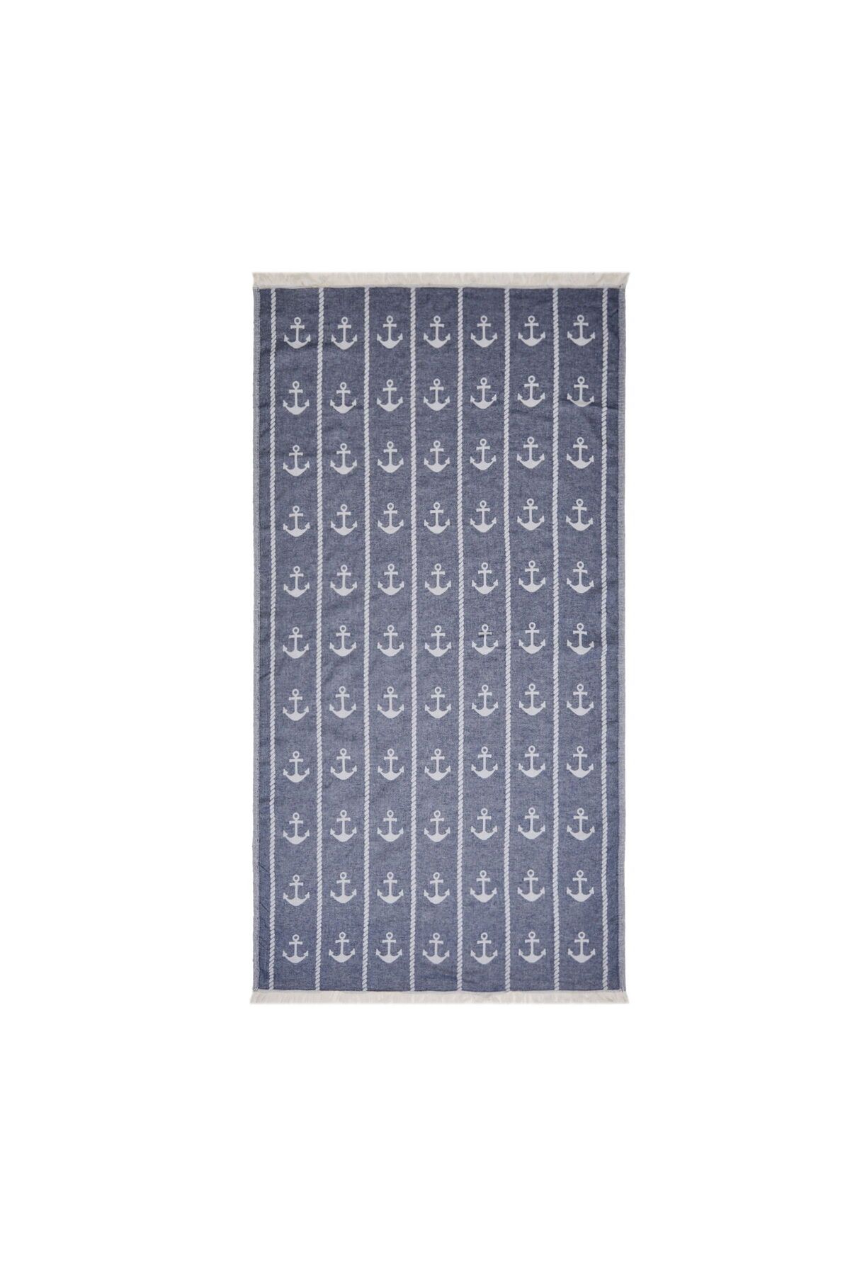 MATMEL Soft Çapa Desenli Peştemal - Mavi - 90x160 cm