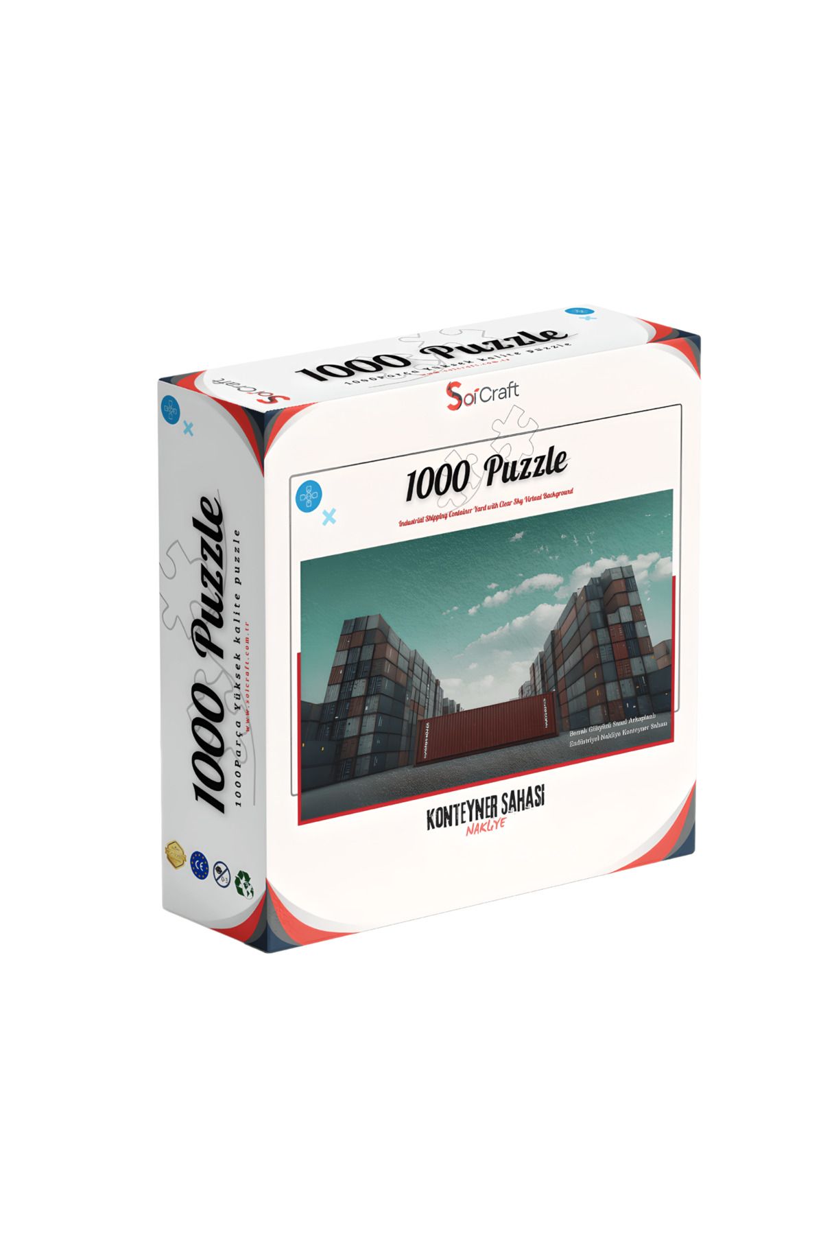 Soi Craft 1000 Parça Puzzle Konteyner Sahası