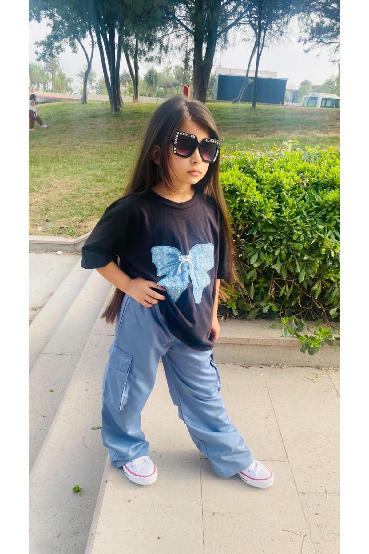 Çamur Kids Kız çocuk incili fiyonklu takım 4-16 yaş arası