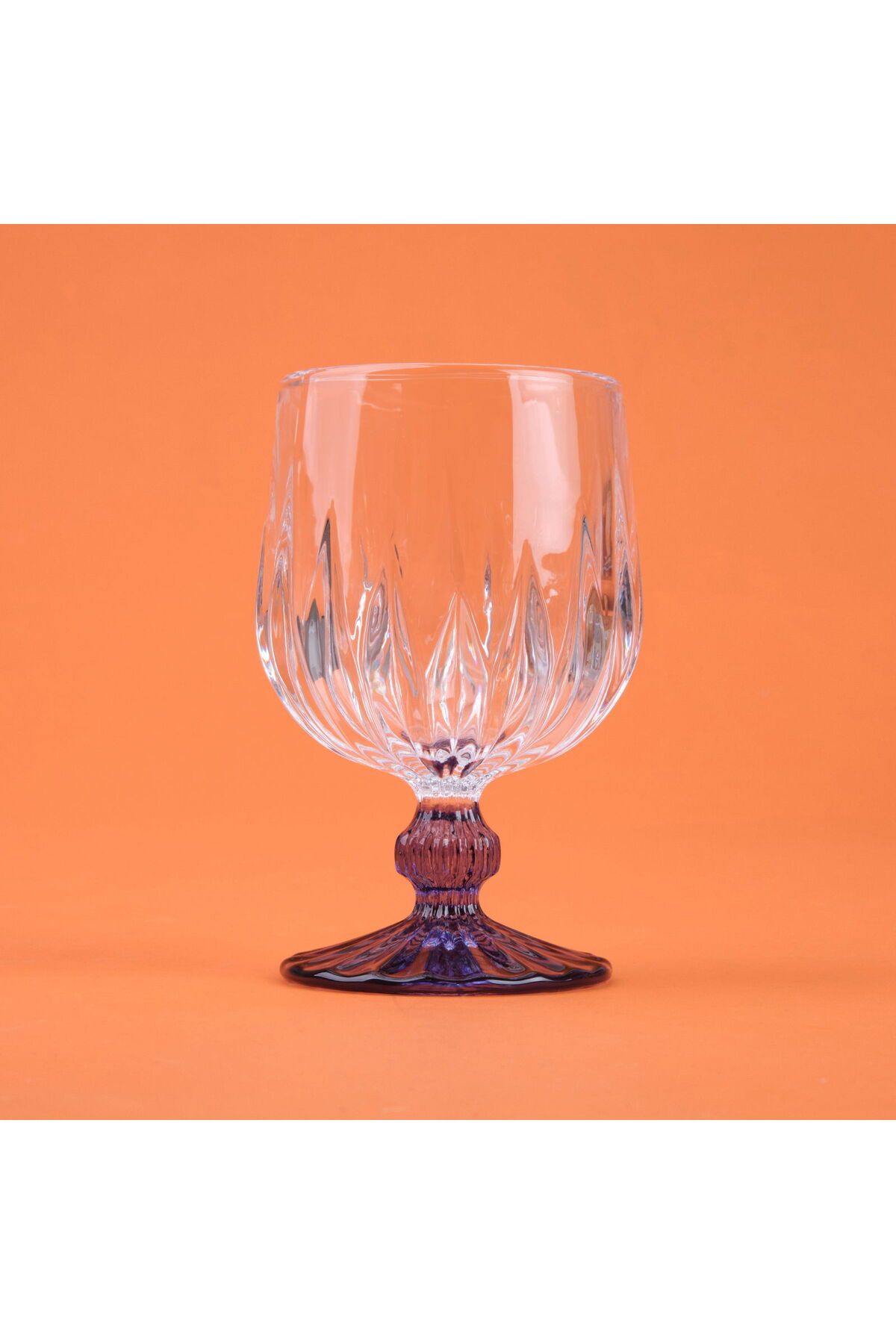 ASPARTAM Kitchen Ayaklı Borosilikat Cam Bardak - Mavi / Şeffaf - 210 ml