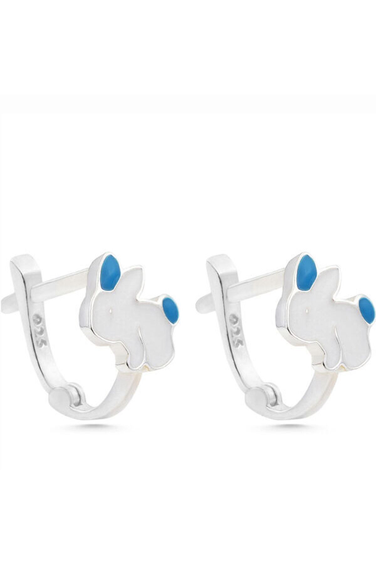 shop Çocuk Tavşan 925 Ayar Gümüş Küpe