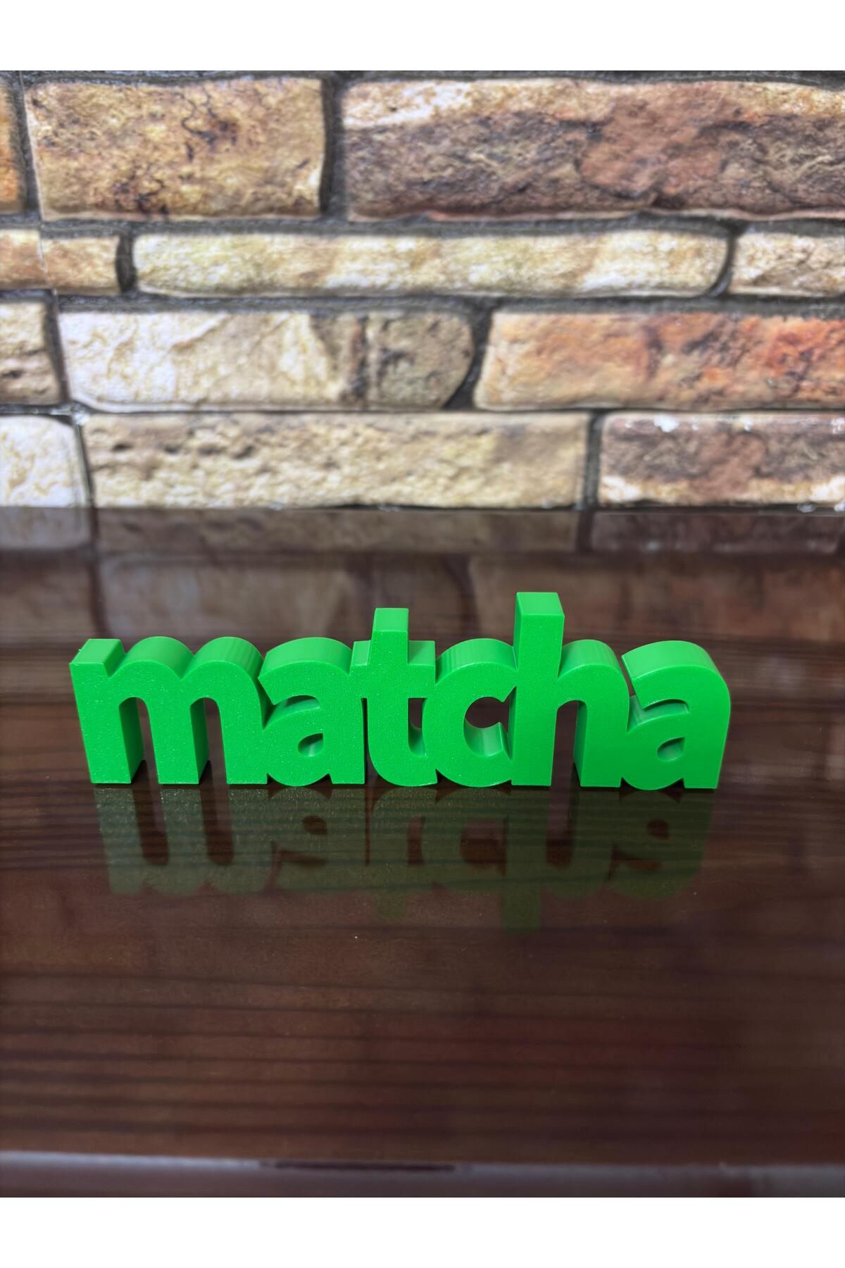 Eynes Aydınlatma Mutfak Dekoru Kahve köşesi dekoru biblosu matcha yazısı