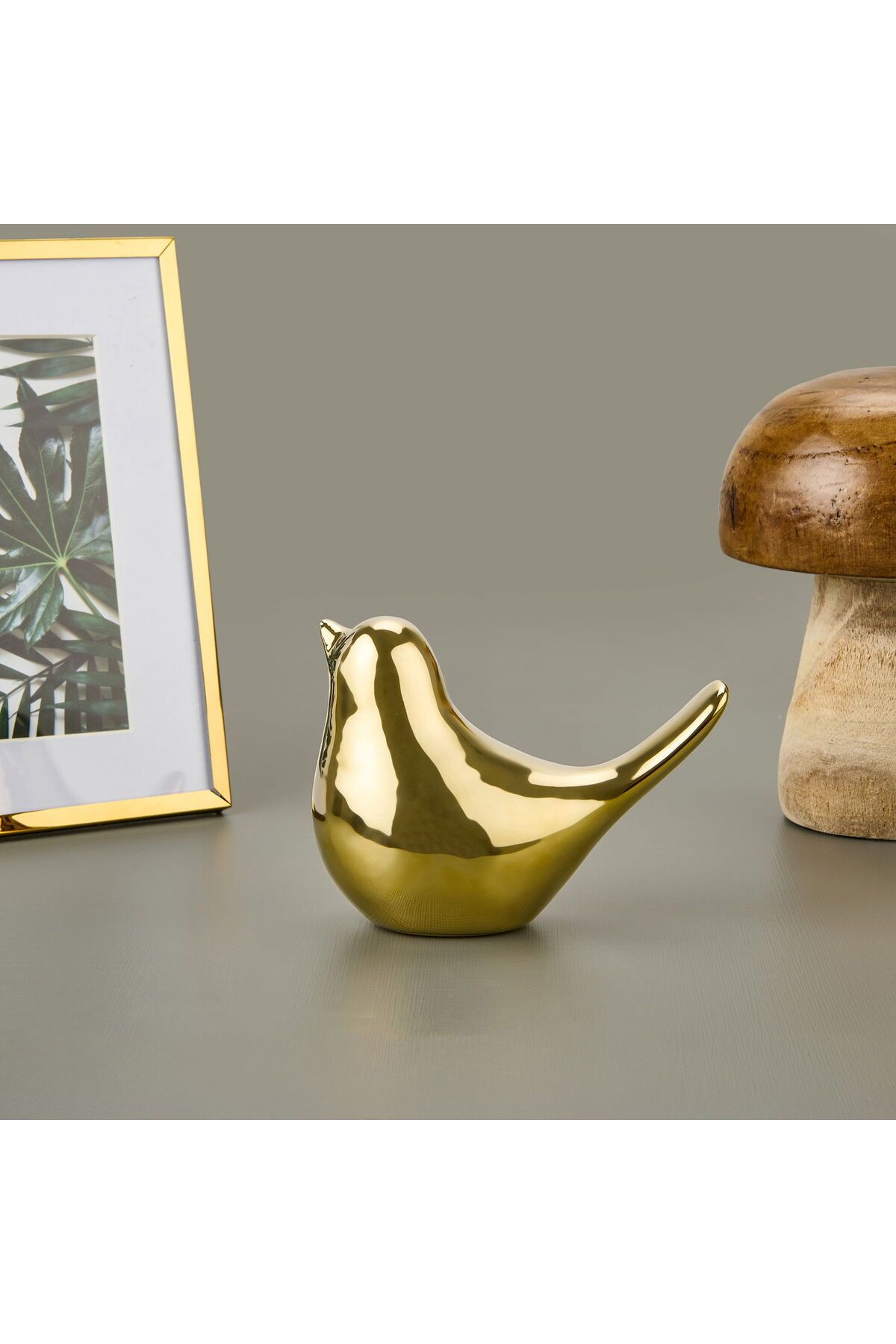 MATMEL Kuş Obje - Altın - 12,8x6,2x9,8 cm