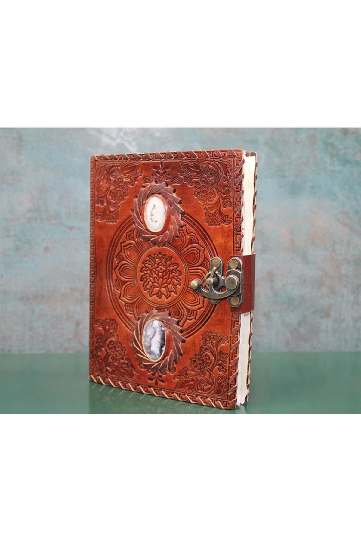 sedu Taşlı Deri Defter