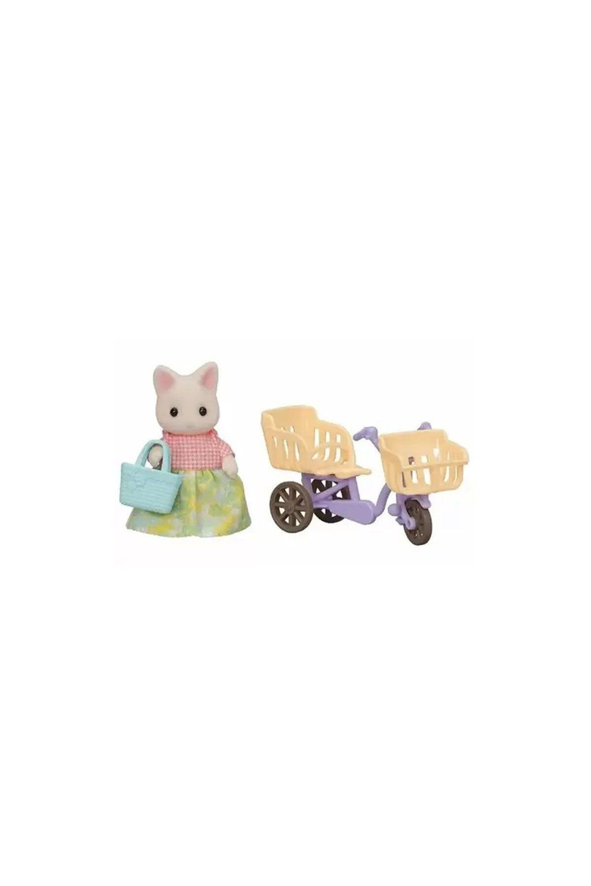 estevia 5680 Sylvanian Families Çiçekli Kedi Anne Ve Bisikleti +3 Yaş Yeni!!!