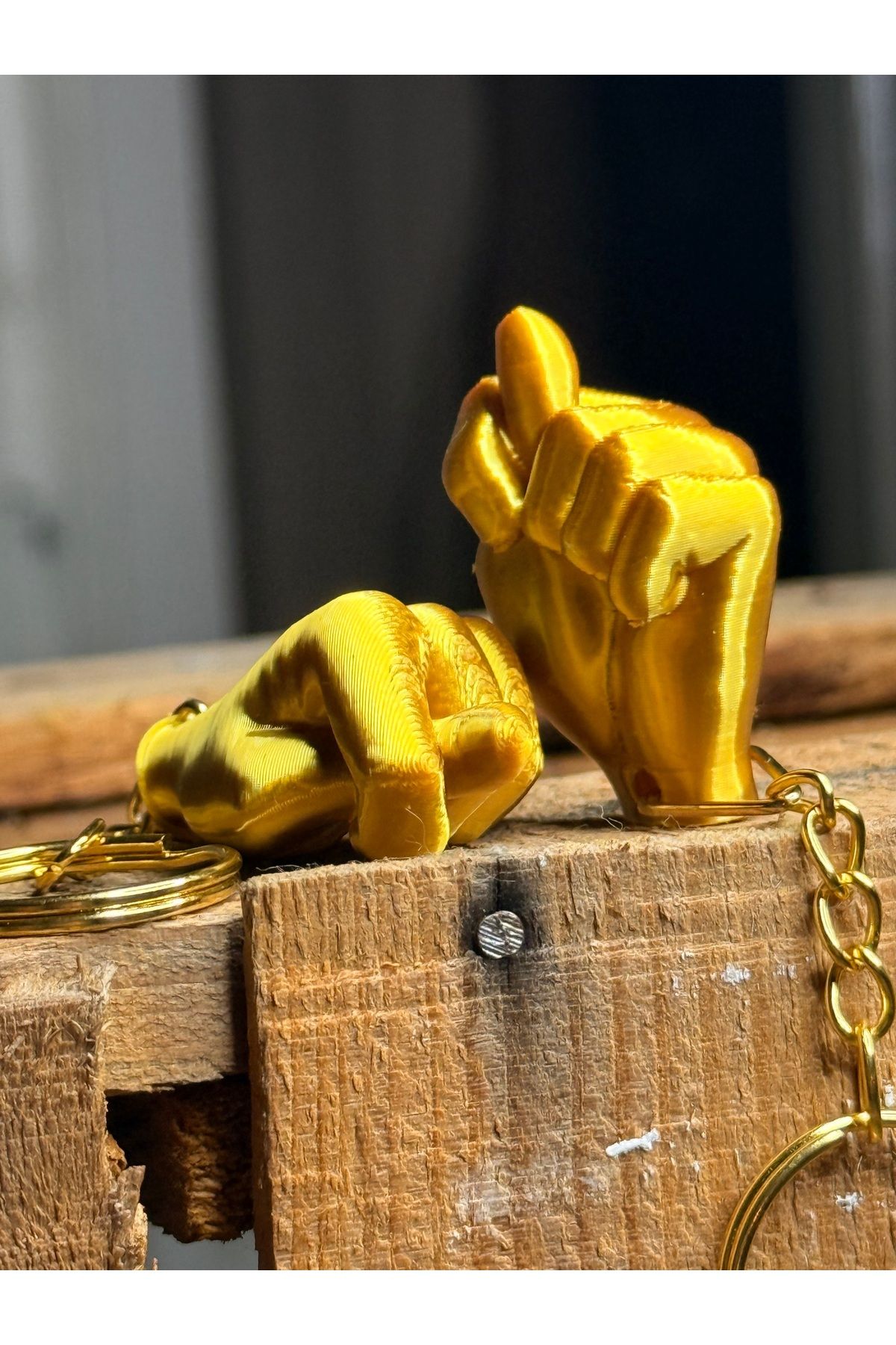 Chamelon Studio Nah Anahtarlık | Nah Şeklinde Anahtarlık 2’li Gold