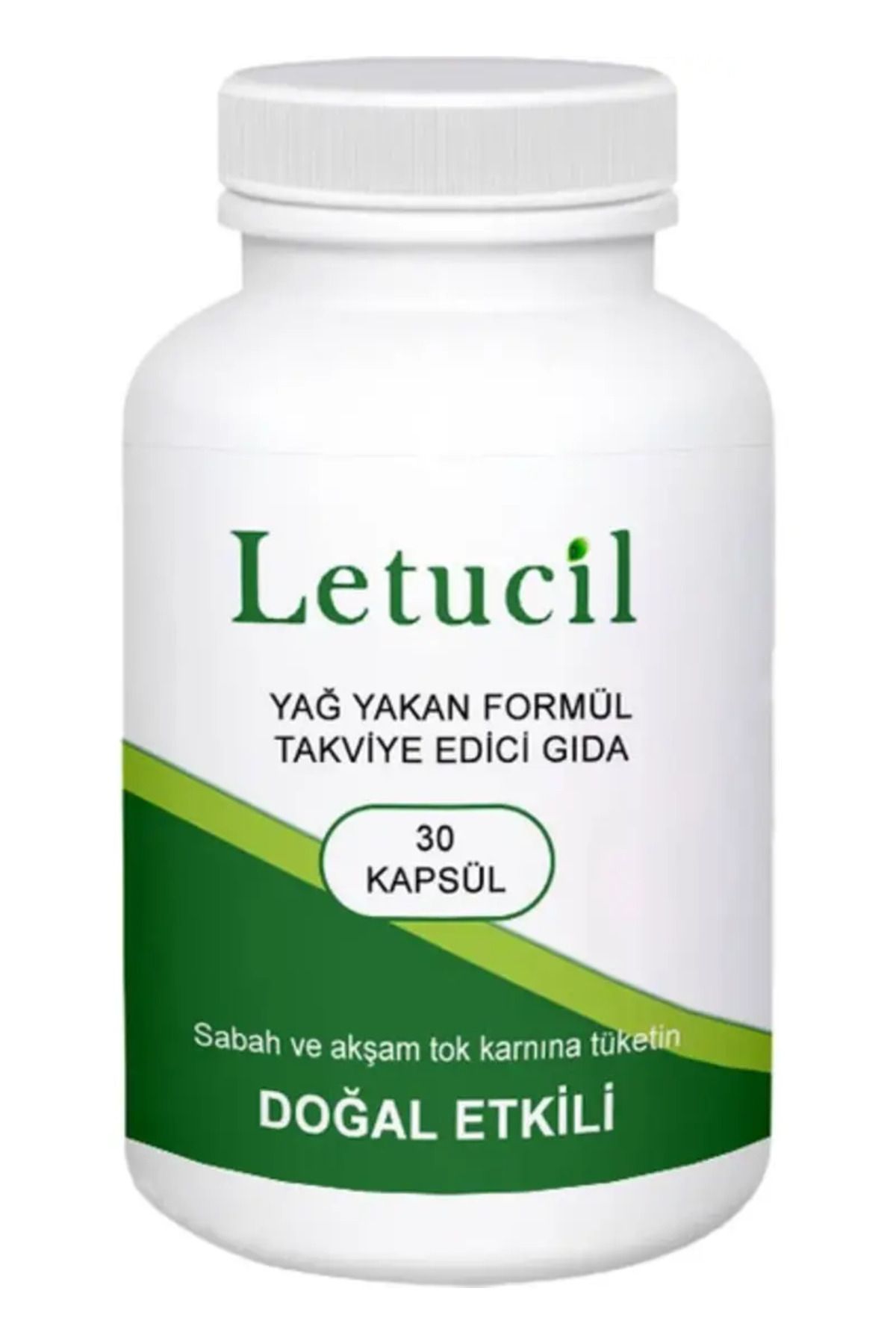 Natural Creams Letucil Zayıflatmaya Hafifliğinize Inceliğinize 30 Lu Yeşil Çay ve Biberiyeli Güç Desteği X 3 ADET