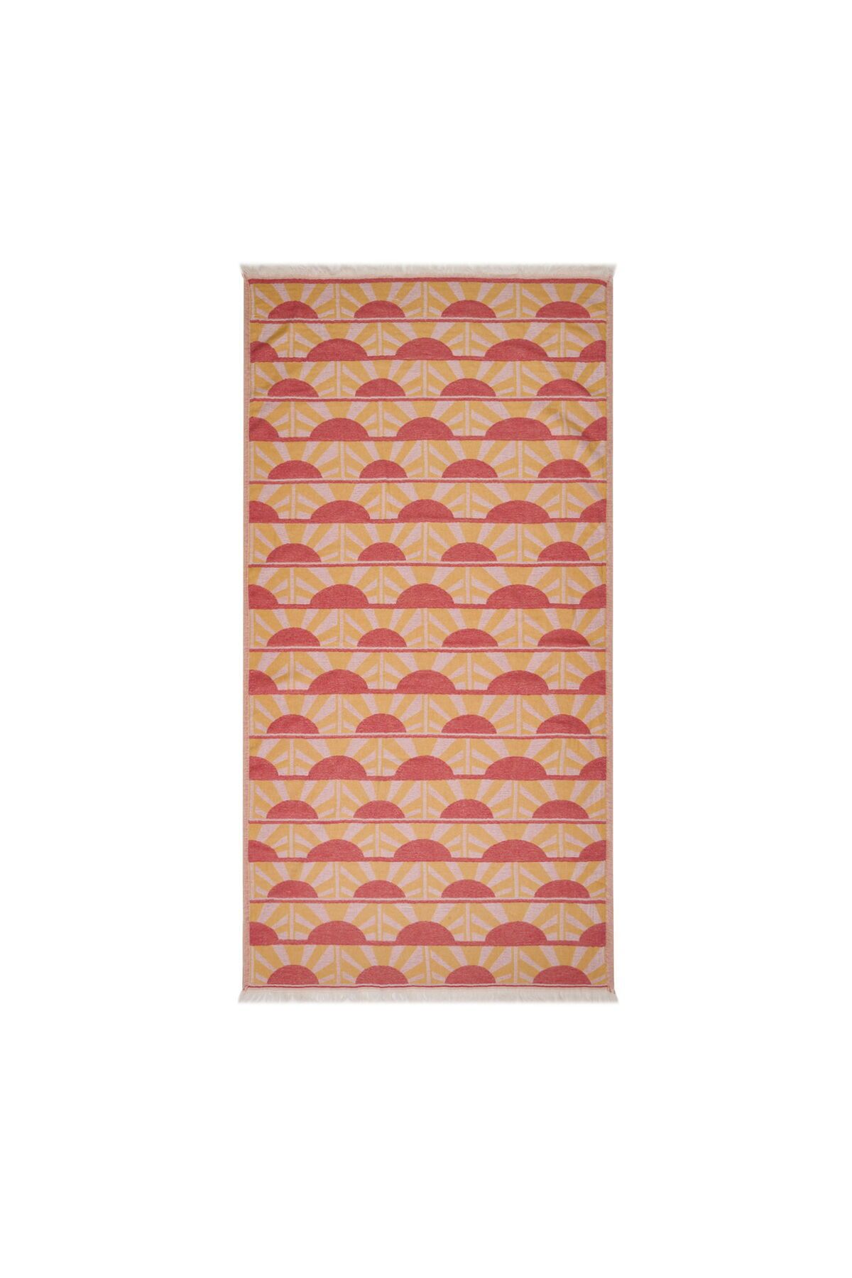 MATMEL Soft Sun Madness Güneş Desenli Peştamal - Hardal - 90x160 cm