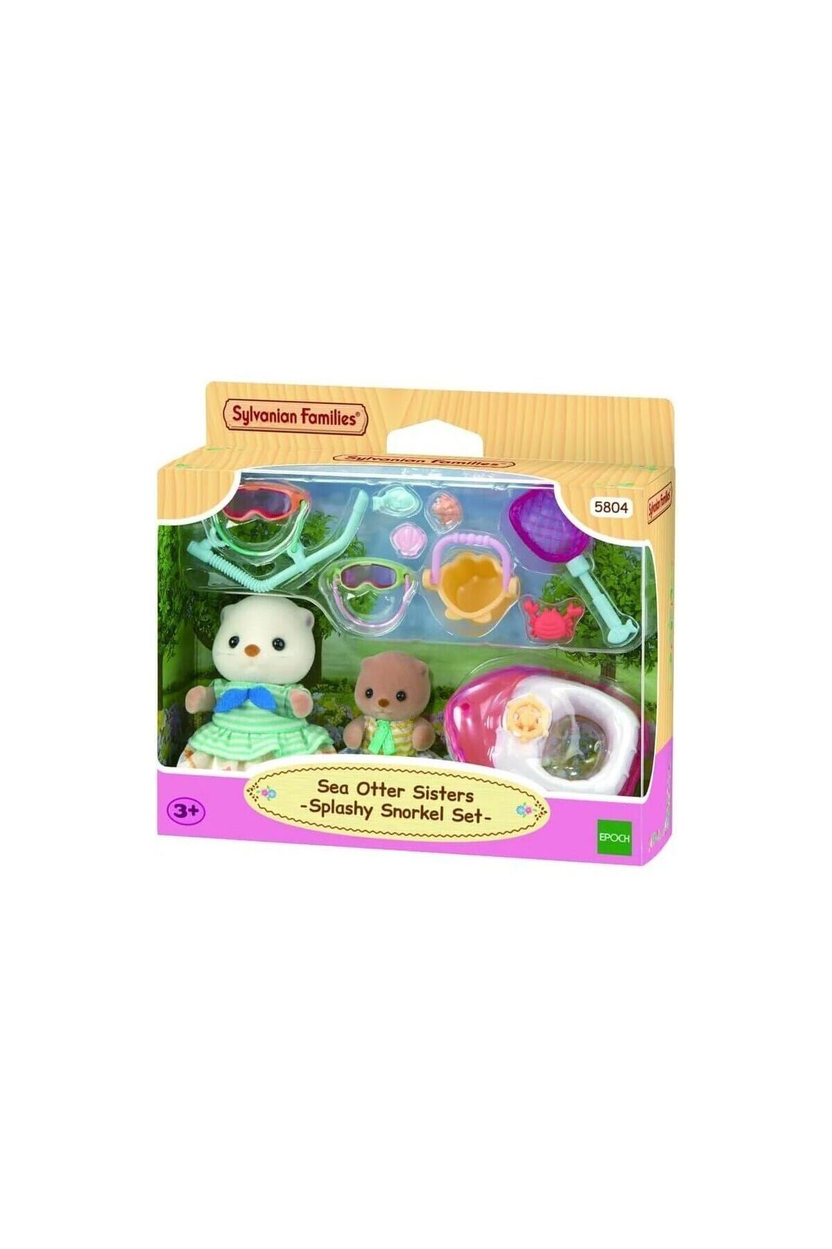 BYR Fırsat Byr 5804 Sylvanian Families Su Samuru Kız Kardeşler Ve Şnorkel Seti +3 Yaş Yeni
